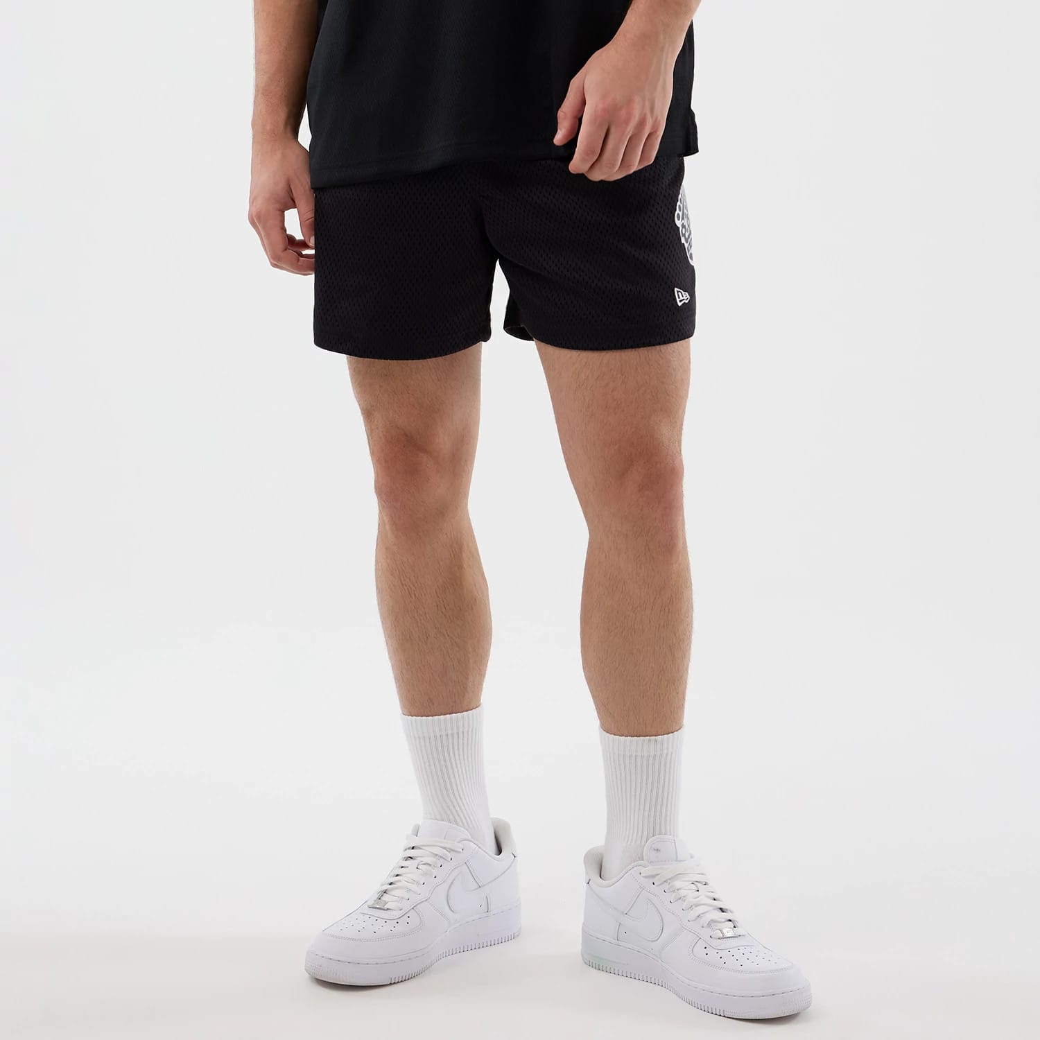 LA Kings NHL Street Culture Black Oversized Shorts-kentox