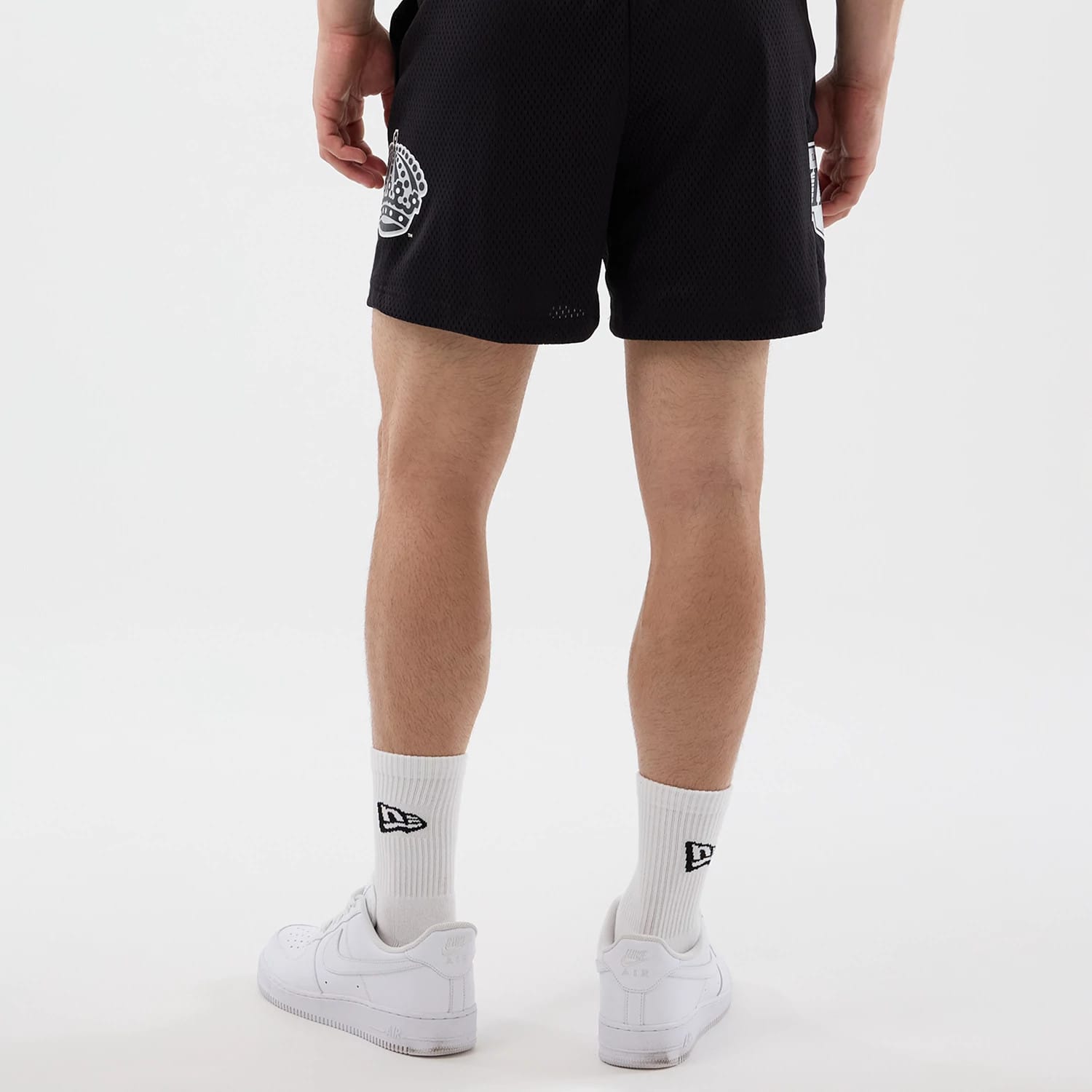 LA Kings NHL Street Culture Black Oversized Shorts-kentox