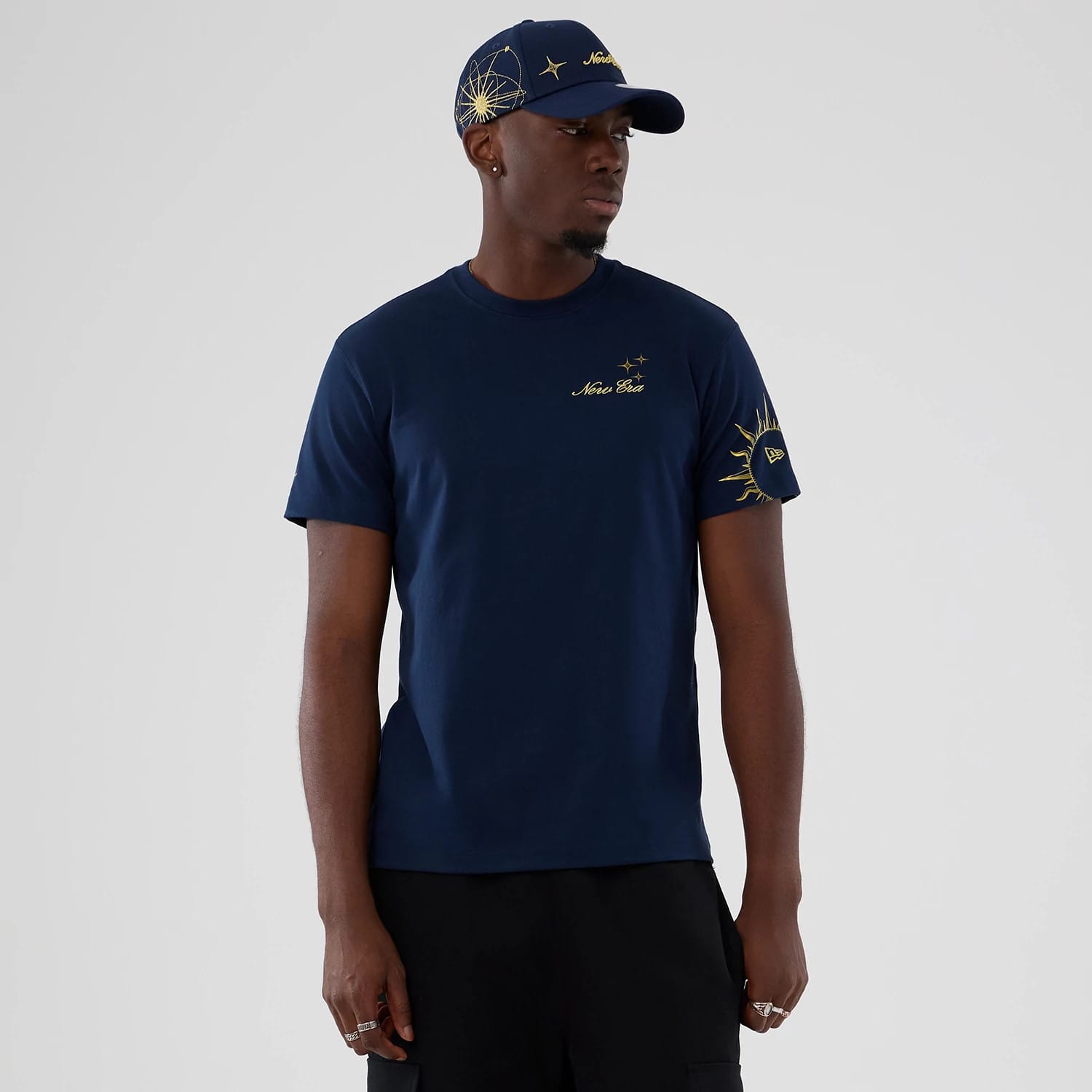 New Era Cosmic Craft Blue T-Shirt-kentox
