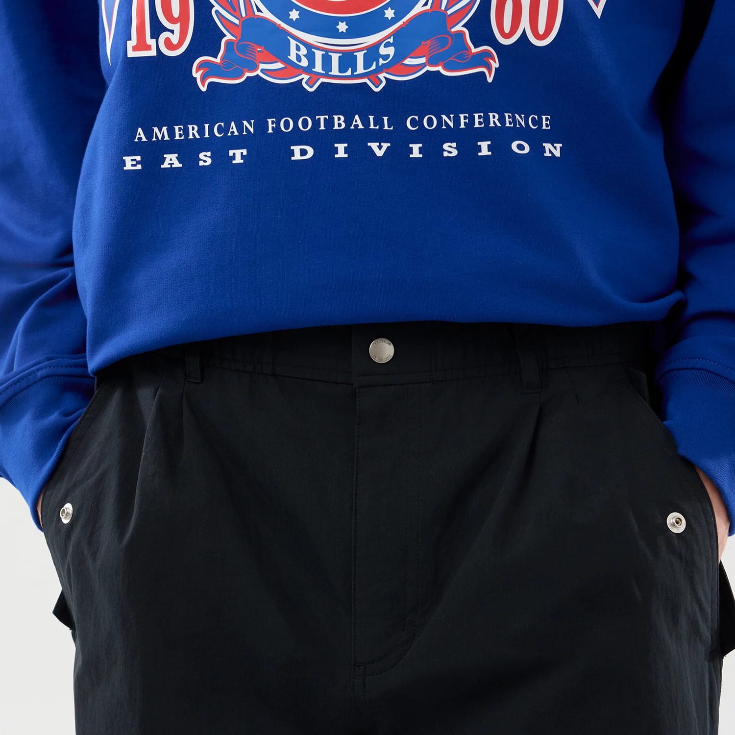 New Era Organic Black Parachute Trousers-kentox