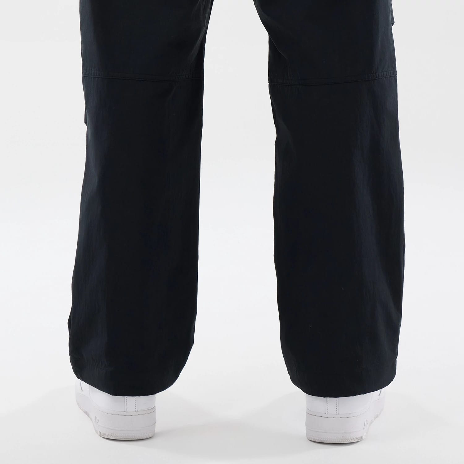 New Era Organic Black Parachute Trousers-kentox