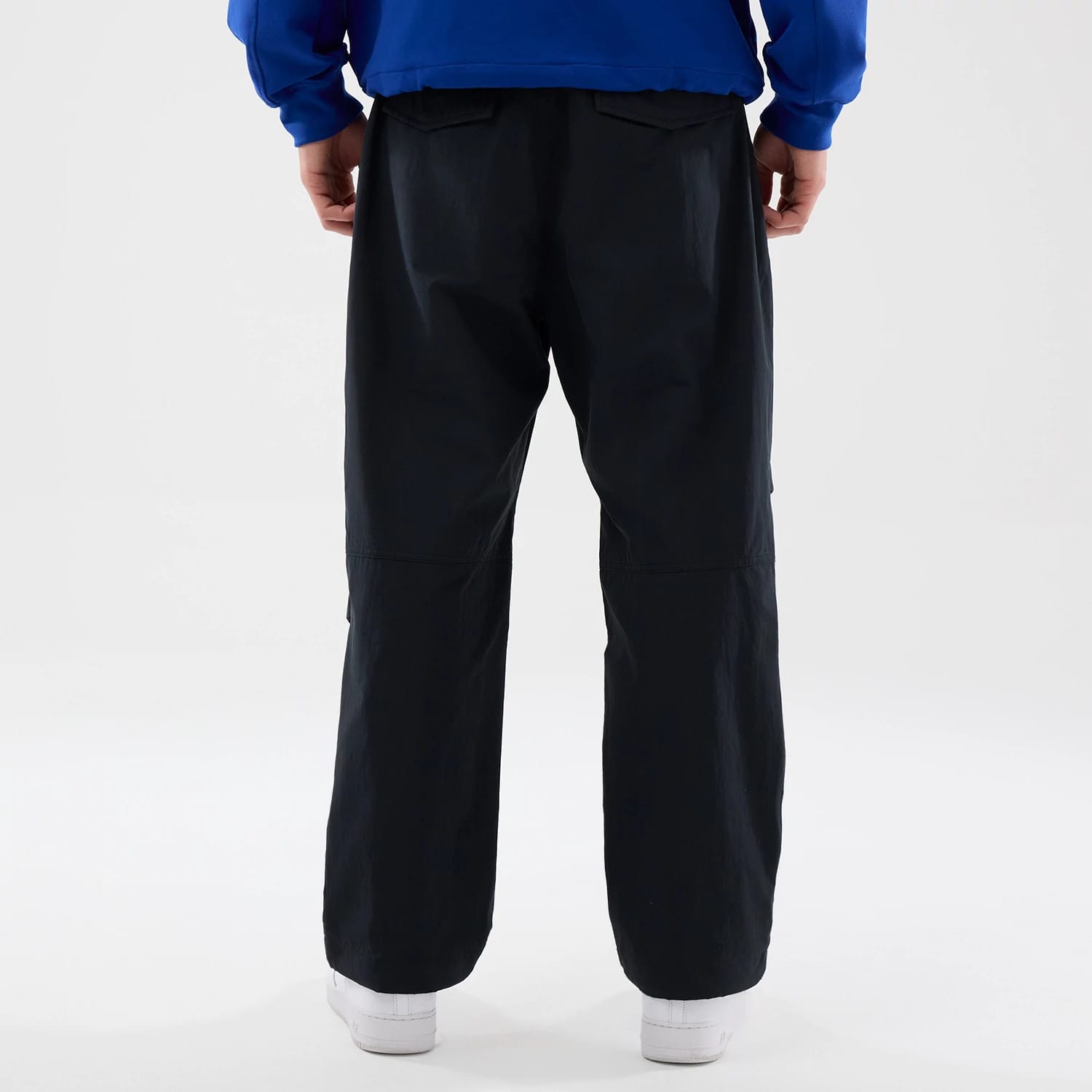 New Era Organic Black Parachute Trousers-kentox