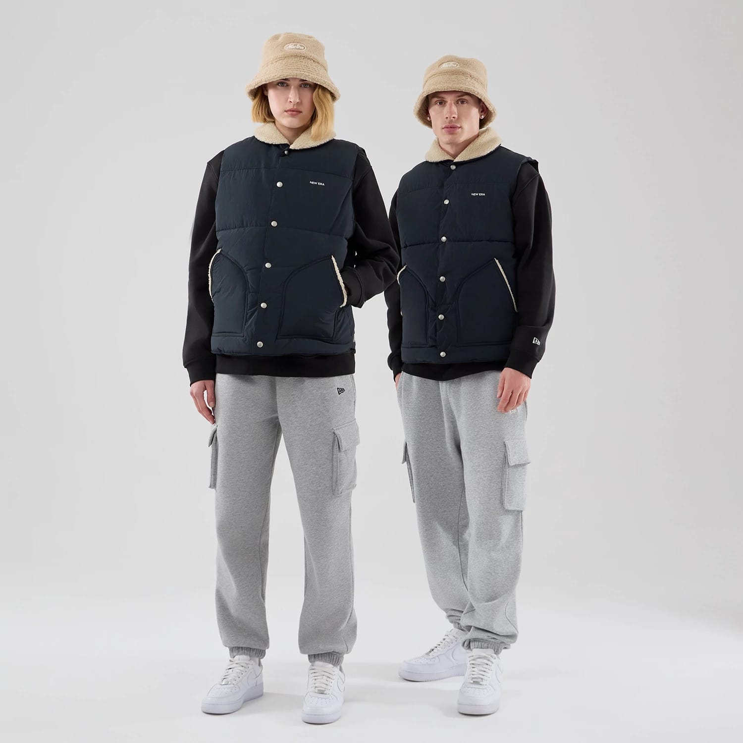 New Era Organic Boa Neck Navy Gilet-kentox