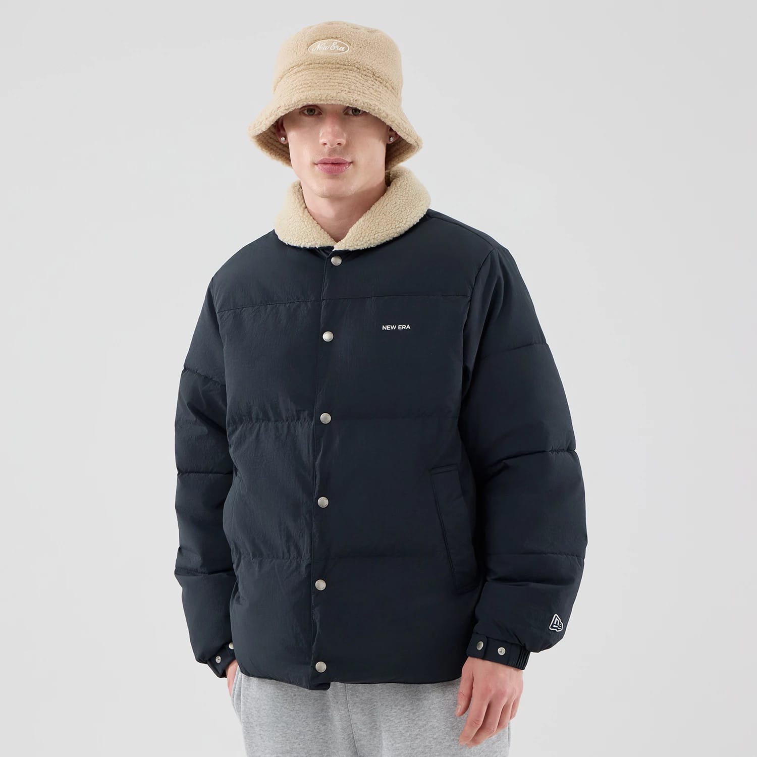 New Era Organic Boa Neck Navy Jacket-kentox