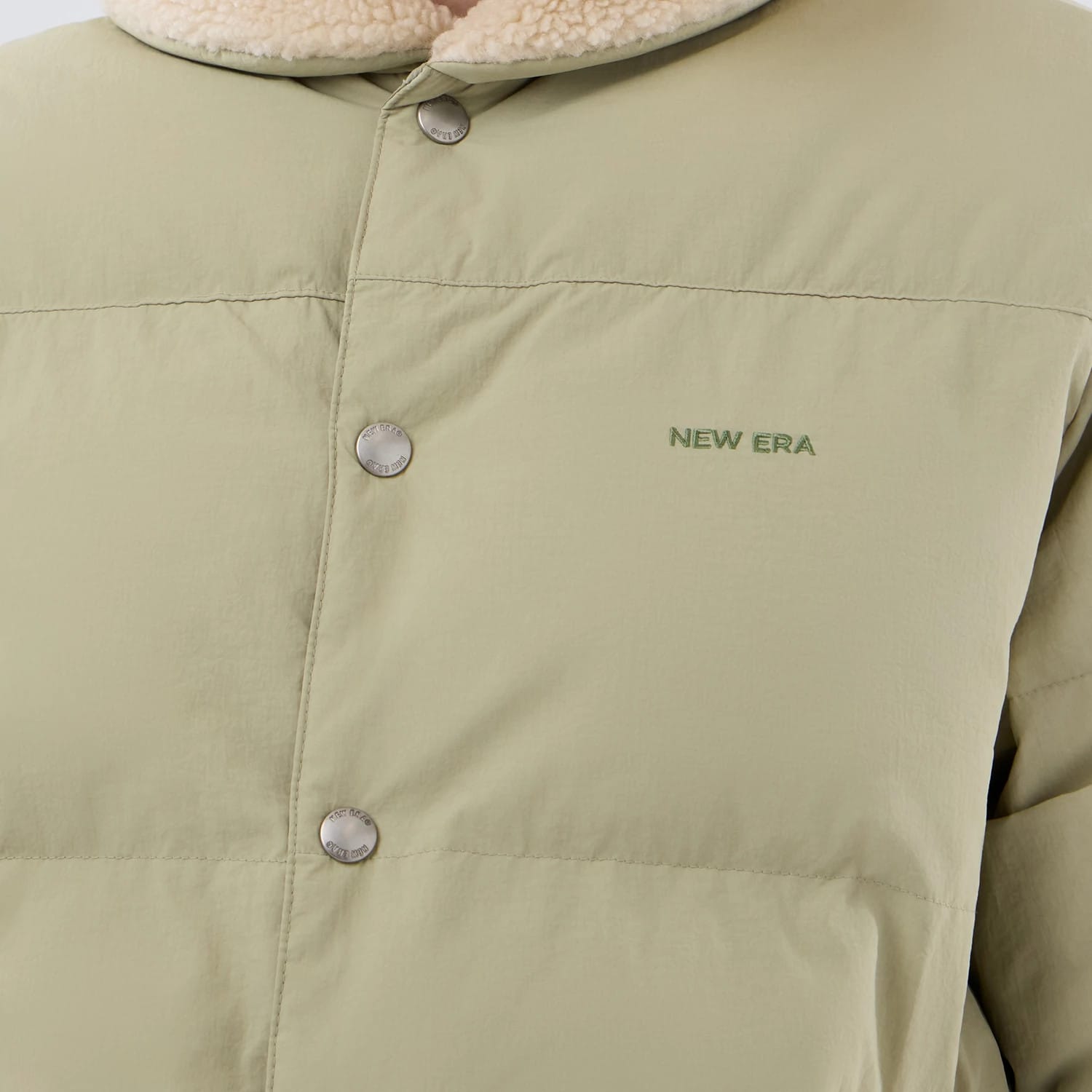 New Era Organic Boa Neck Khaki Jacket-kentox