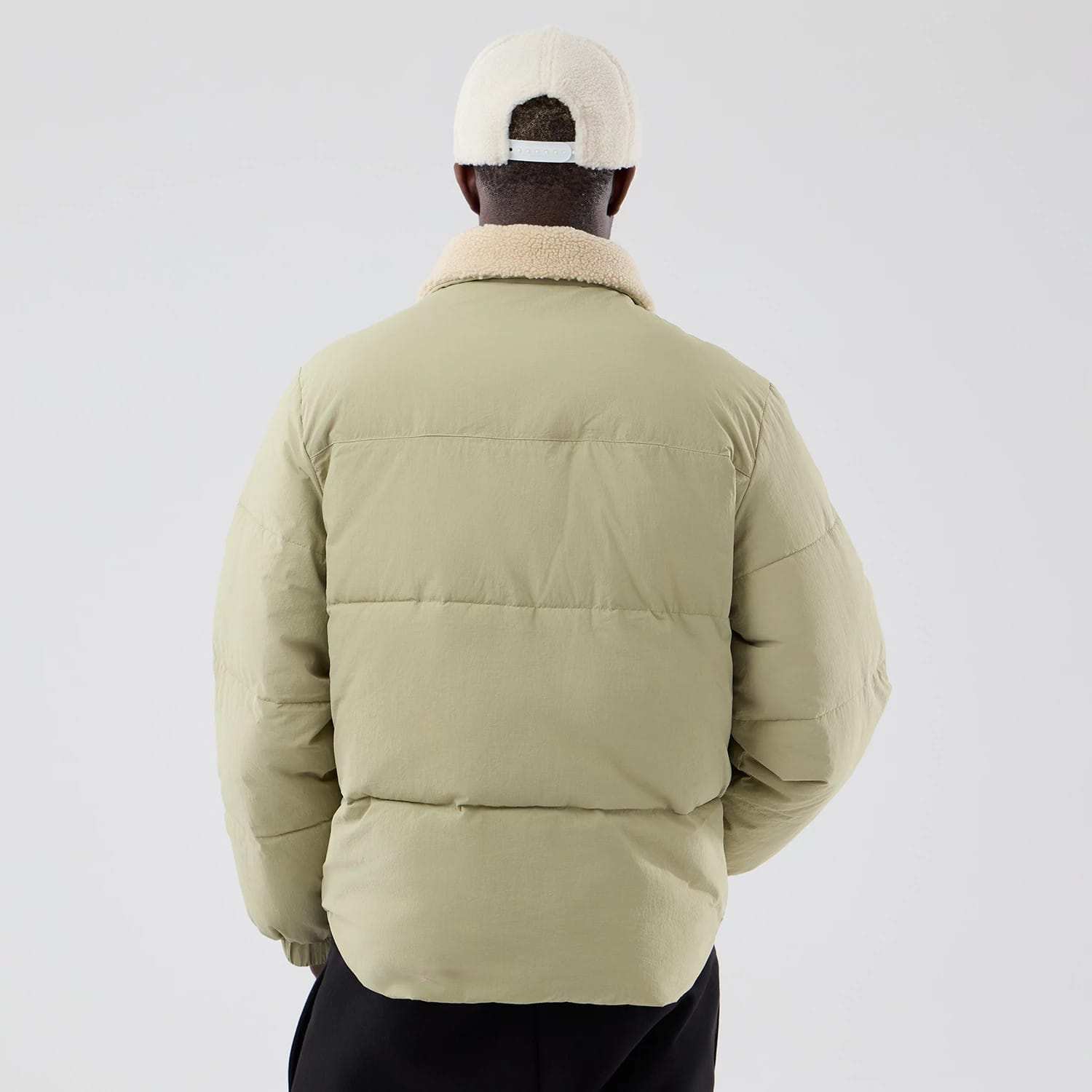 New Era Organic Boa Neck Khaki Jacket-kentox