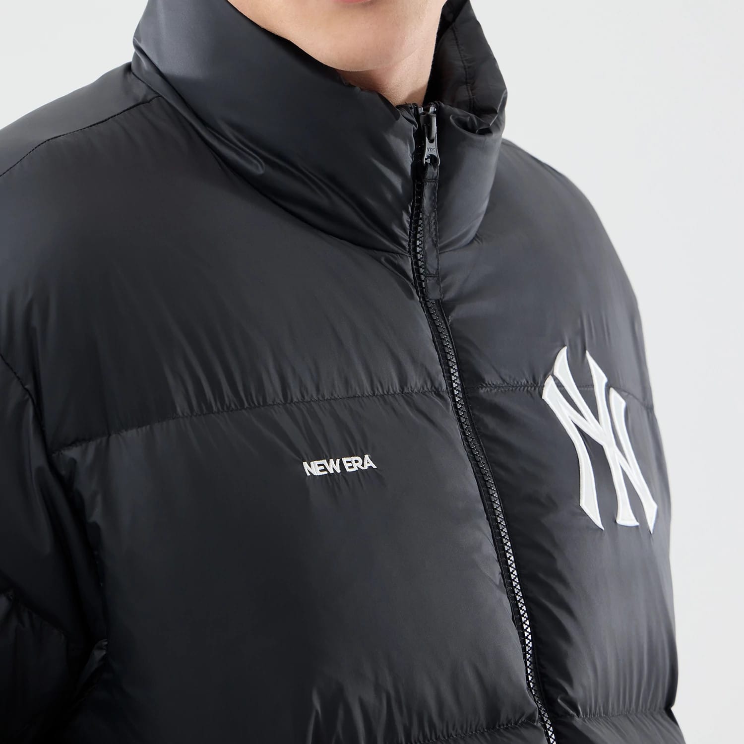 New York Yankees MLB Black Puffer Down Jacket-kentox