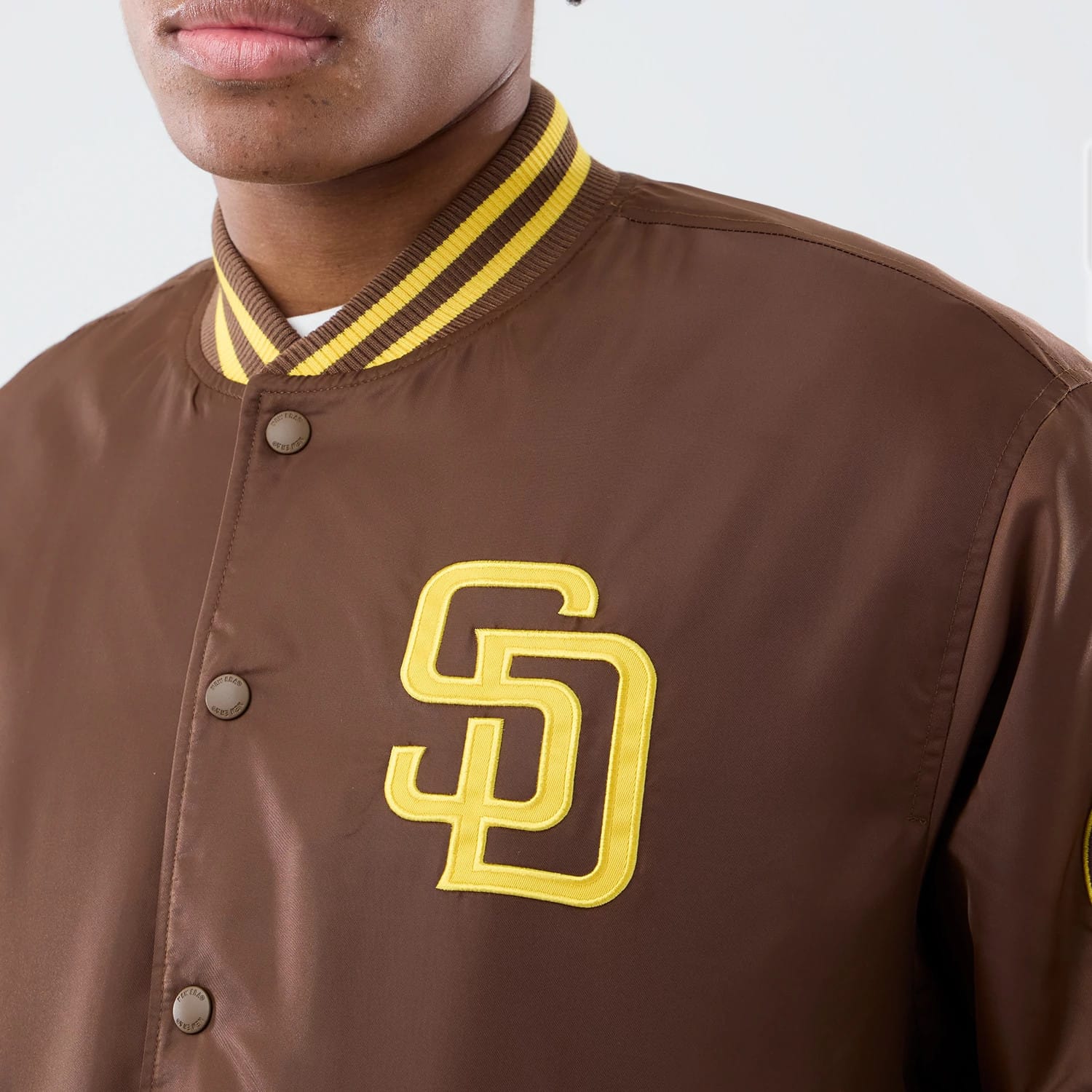 San Diego Padres MLB Authentic Dark Brown Stadium Jacket-kentox