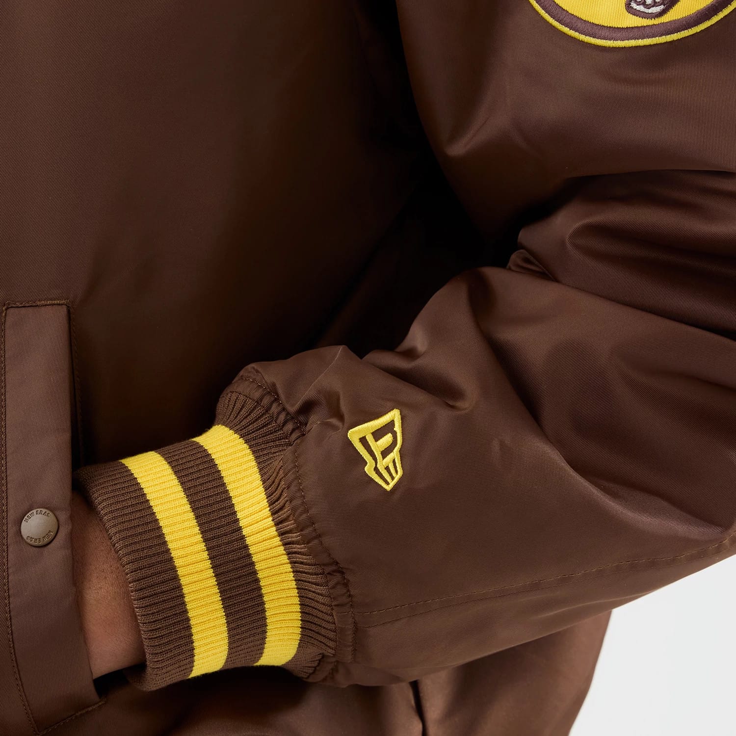 San Diego Padres MLB Authentic Dark Brown Stadium Jacket-kentox