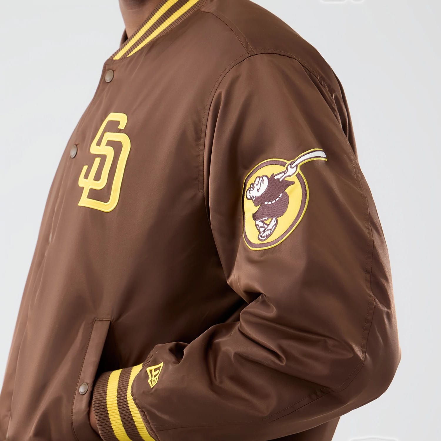 San Diego Padres MLB Authentic Dark Brown Stadium Jacket-kentox