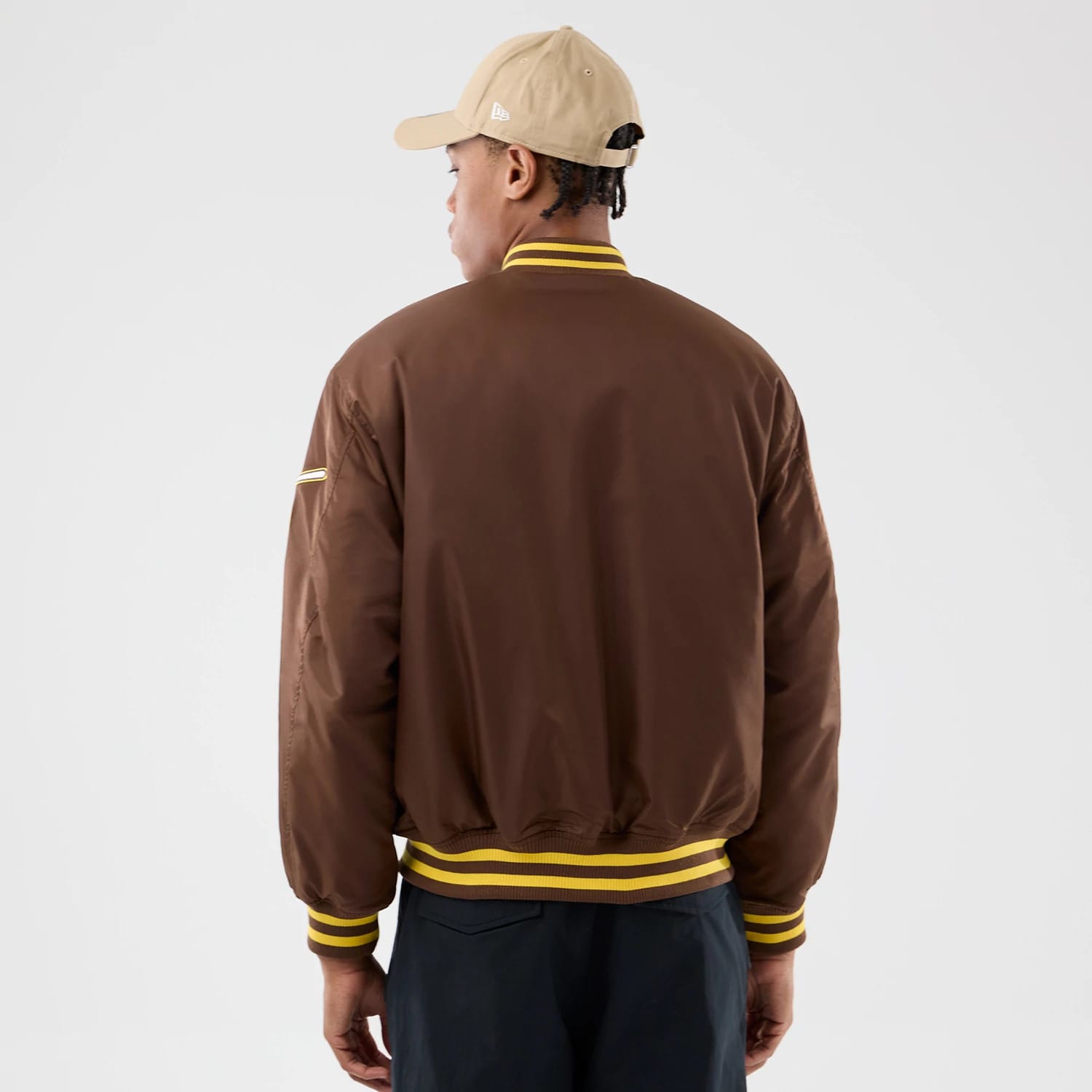 San Diego Padres MLB Authentic Dark Brown Stadium Jacket-kentox