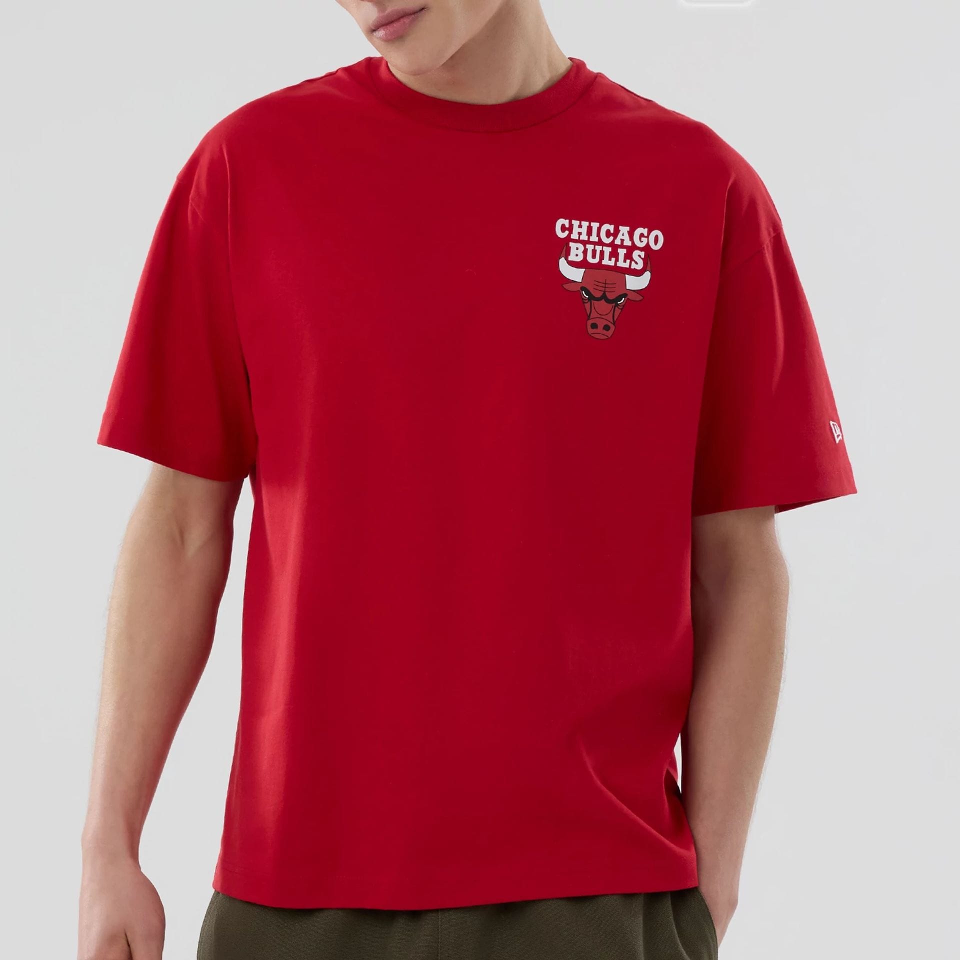 Chicago Bulls NBA logo Red T-Shirt-kentox