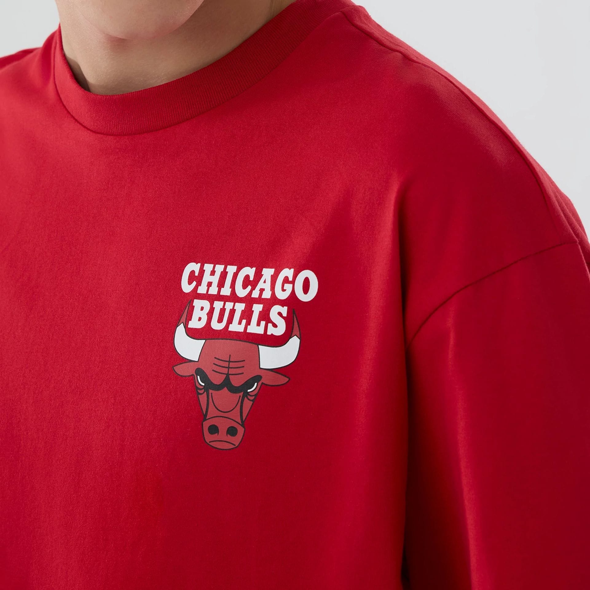 Chicago Bulls NBA logo Red T-Shirt-kentox
