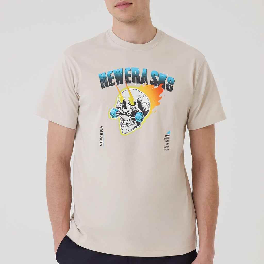 New Era SK8 Graphic Cream T-Shirt-kentox