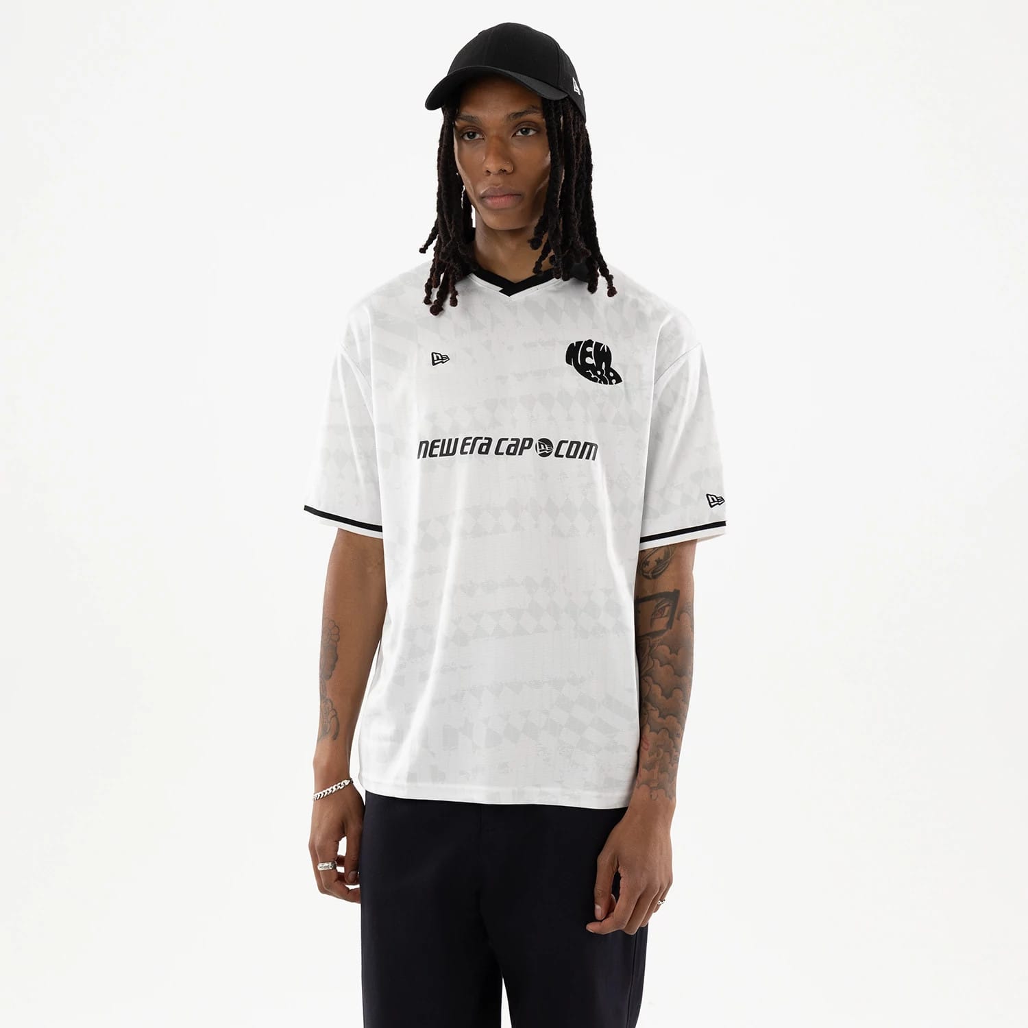 New Era White Soccer Jersey-kentox