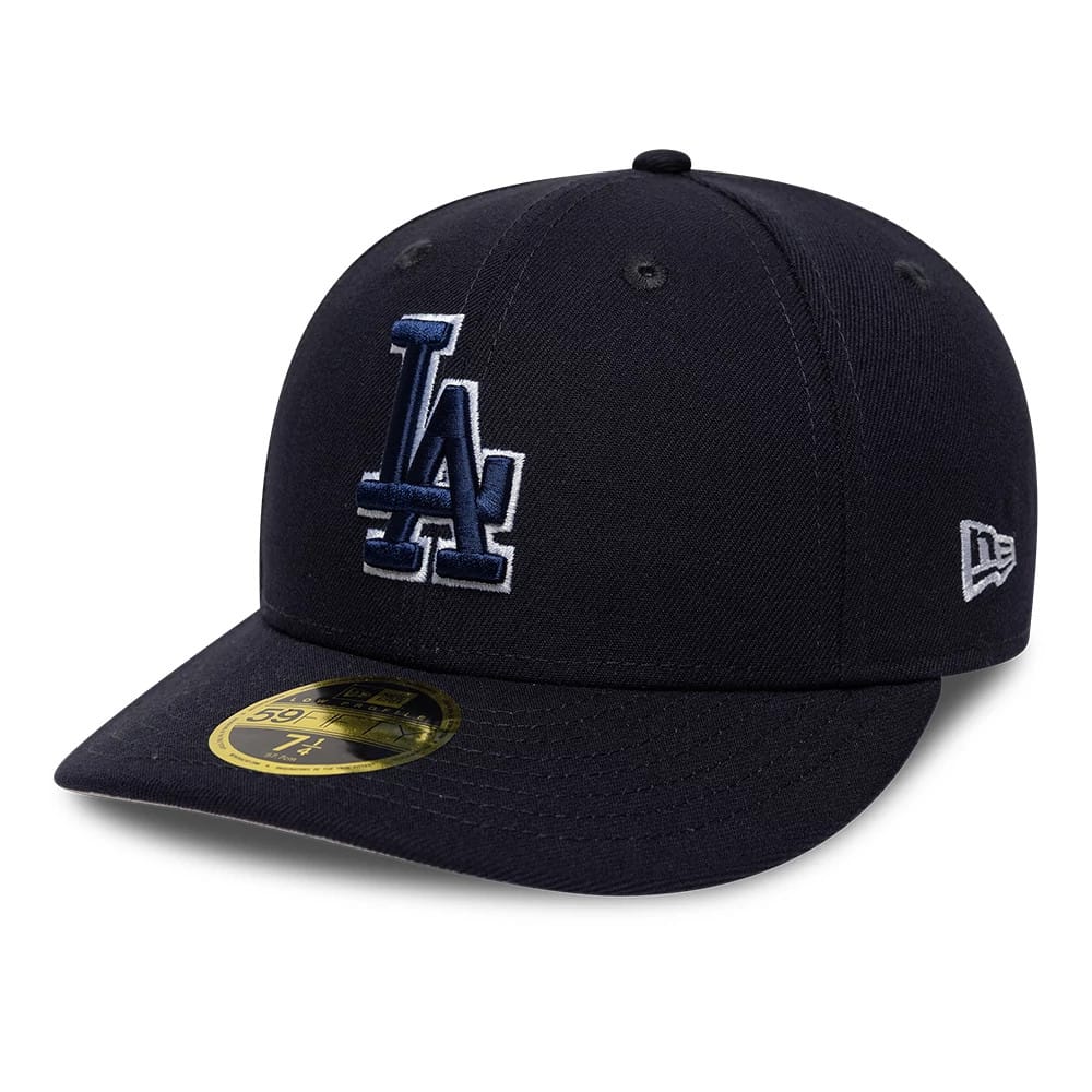 LA Dodgers MLB College Varsity Navy Low Profile 59FIFTY Fitted Cap-kentox