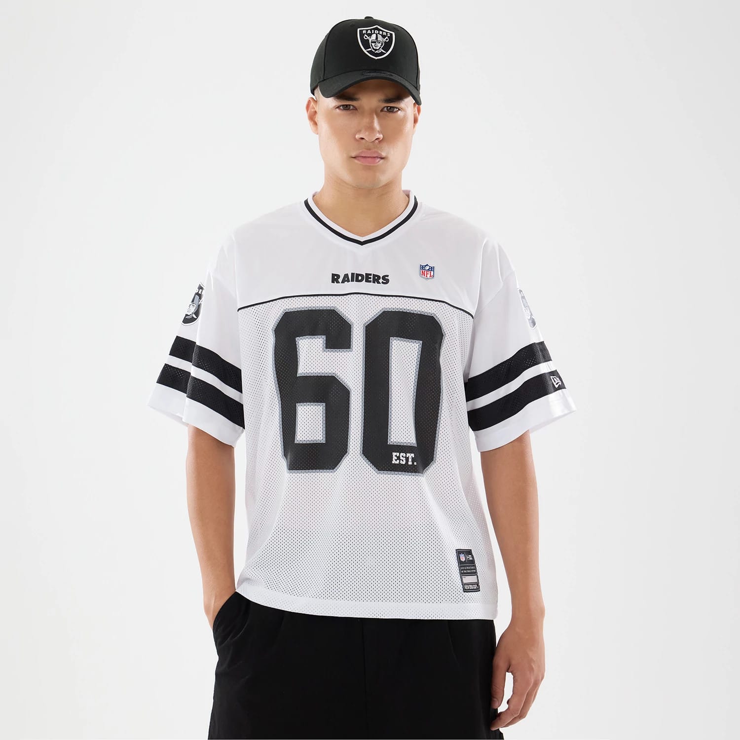Las Vegas Raiders NFL White Mesh Jersey-kentox
