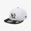 New York Yankees MLB 59FIFTY Day White Retro Crown 59FIFTY Fitted Cap-kentox