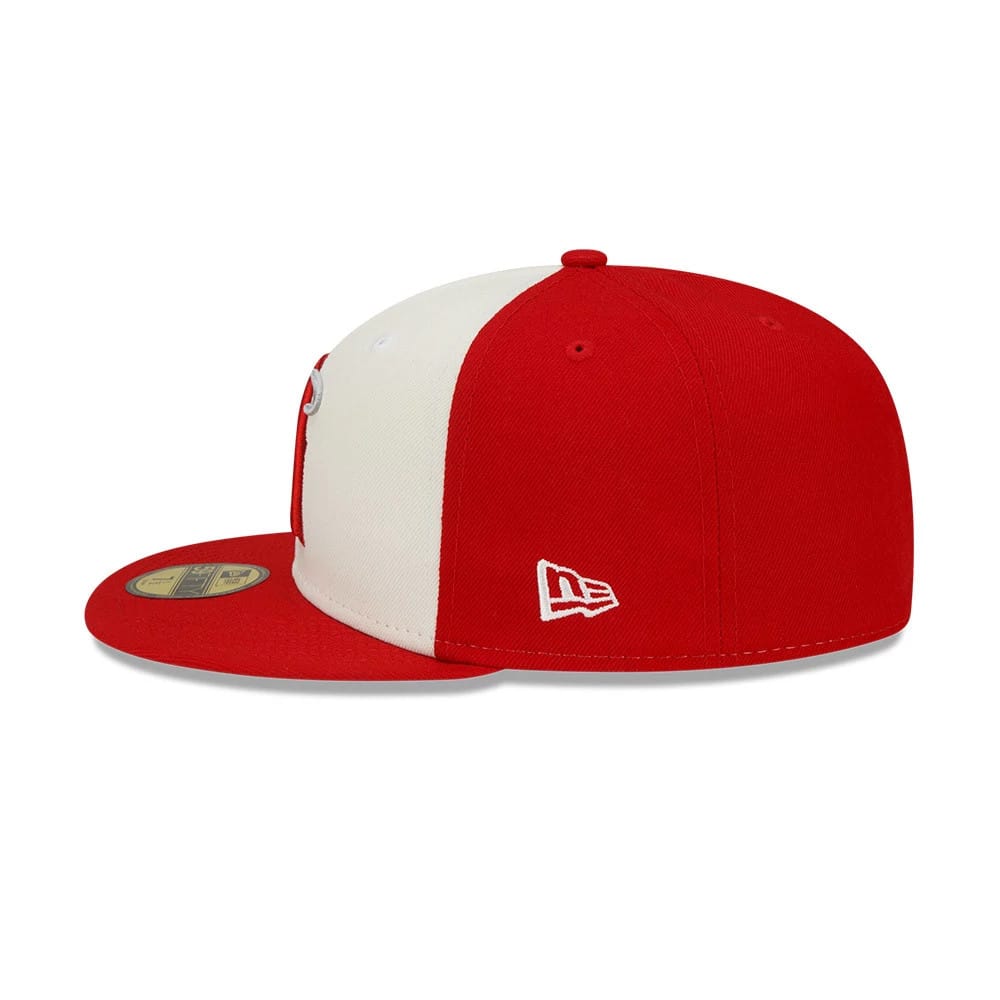 LA Angels MLB City Connect Red 59FIFTY Fitted Cap-kentox