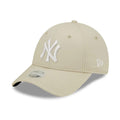 New York Yankees Womens League Essential Light Beige 9FORTY Adjustable Cap-kentox