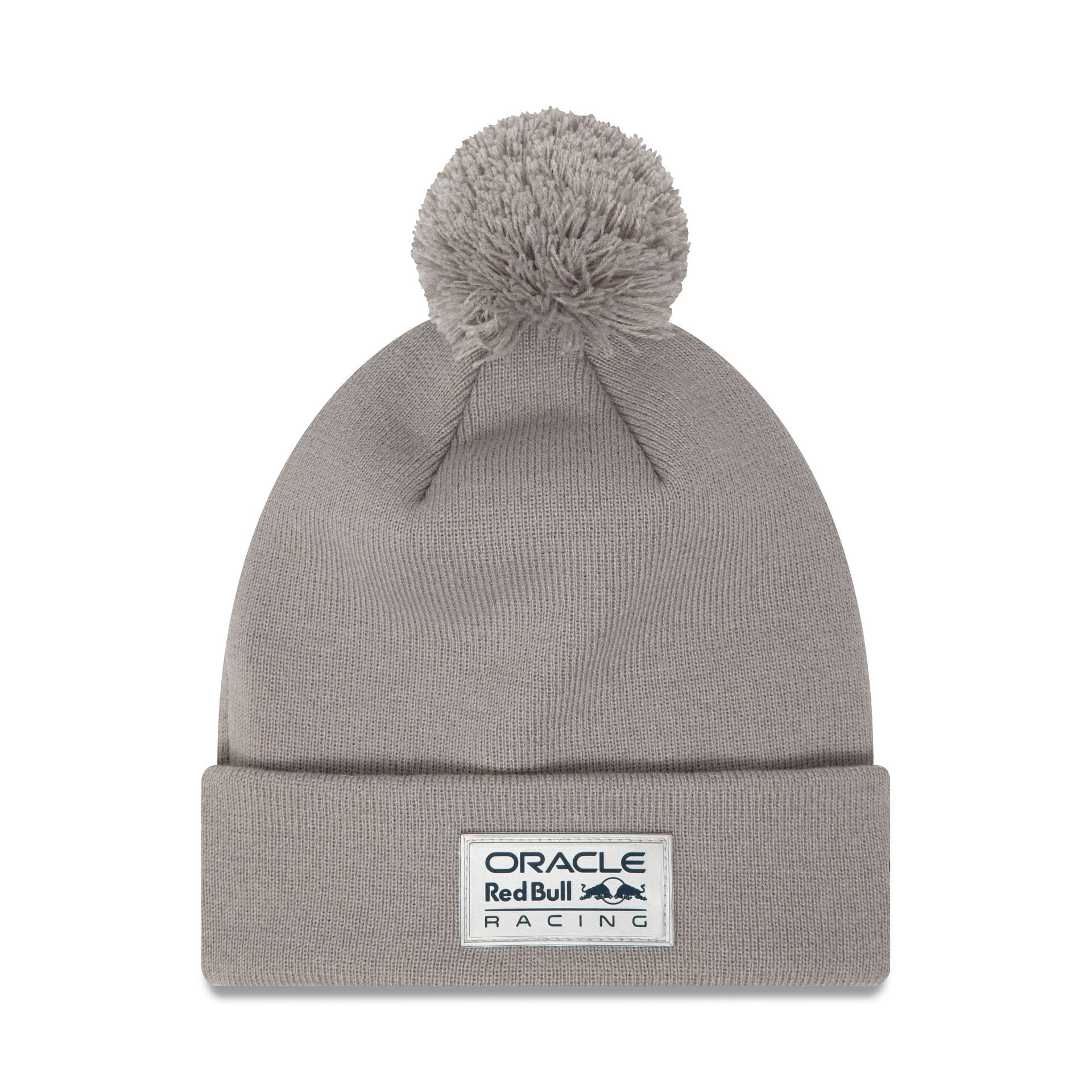 Red Bull Team Grey Bobble Knit Grey Beanie Hat-kentox