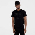 Chicago Bulls NBA Regular Black On Black T-Shirt-kentox