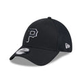 Pittsburgh Pirates MLB Evergreen Neo Black 39THIRTY Stretch Fit Cap-kentox