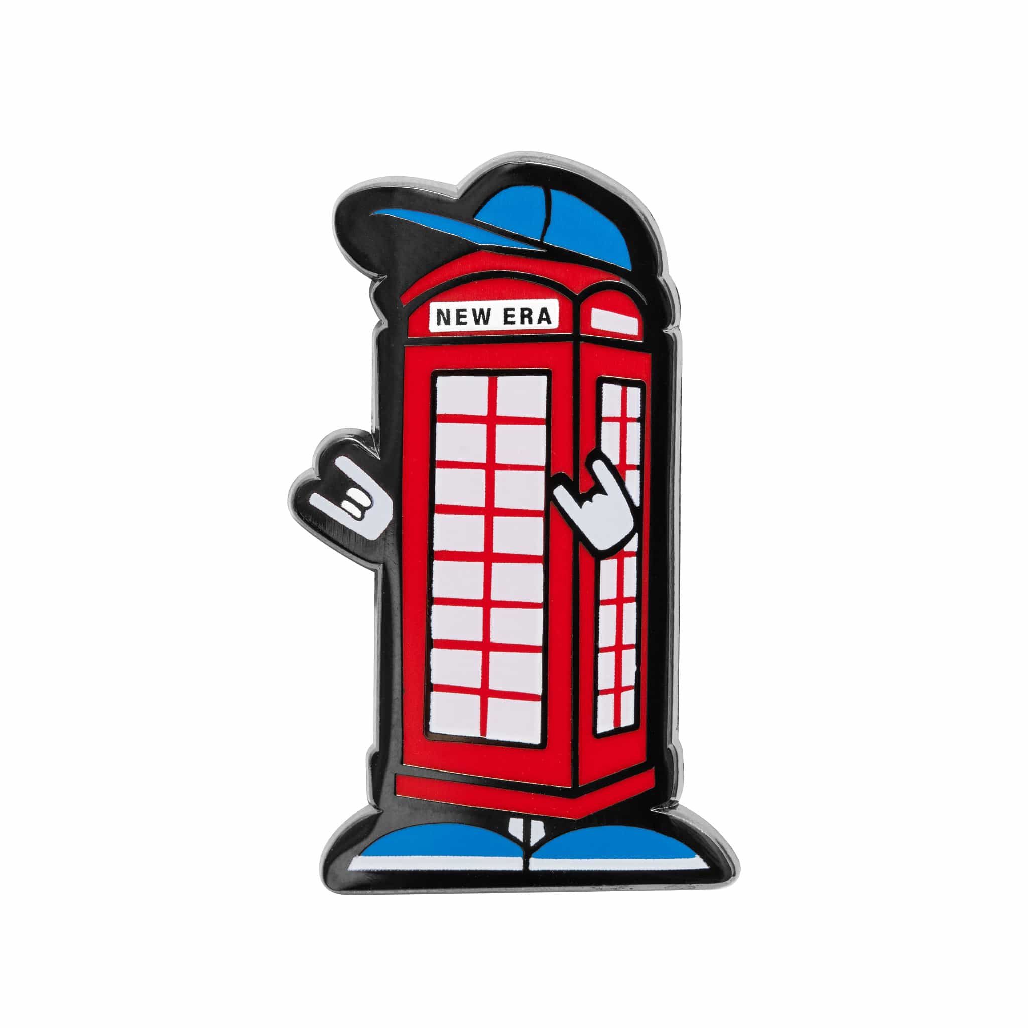 New Era Phone Box Red Pin Badge-kentox