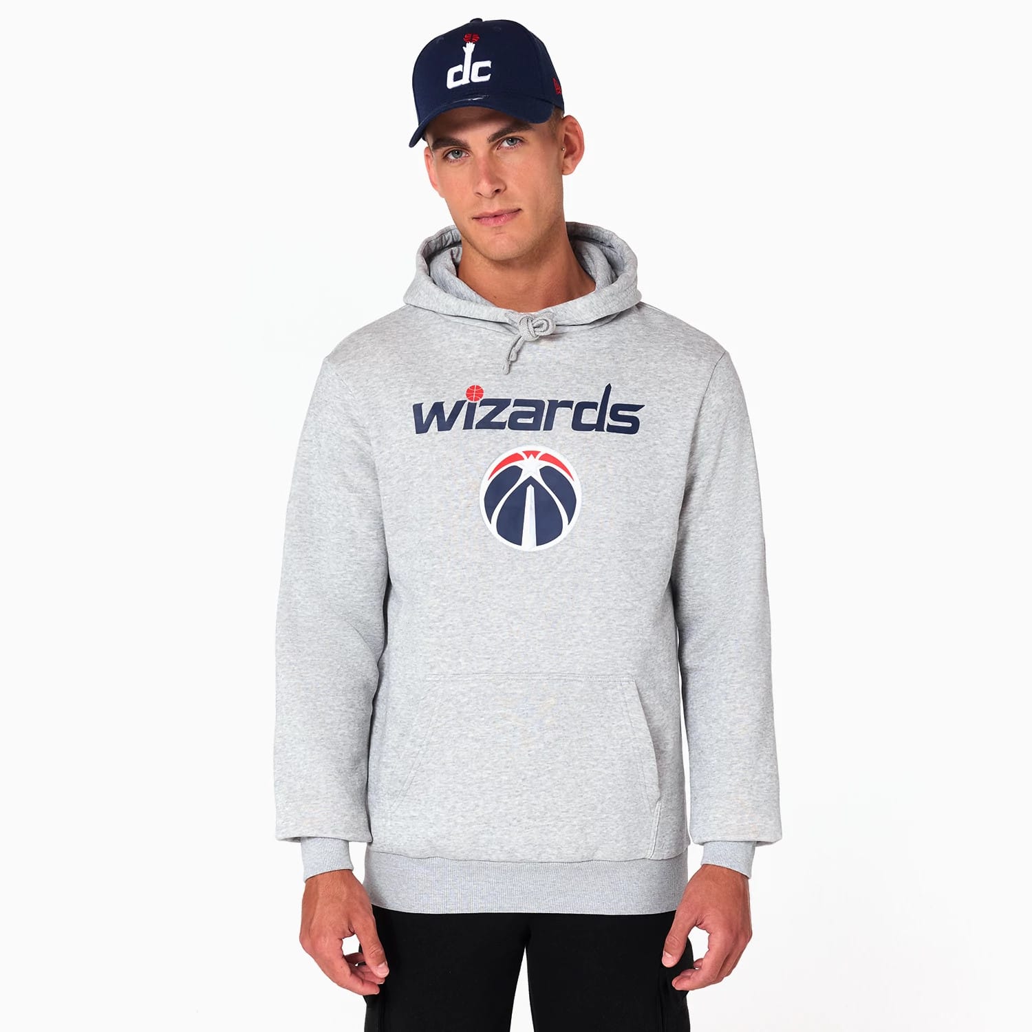 Washington Wizards NBA Grey Pullover Hoodie-kentox