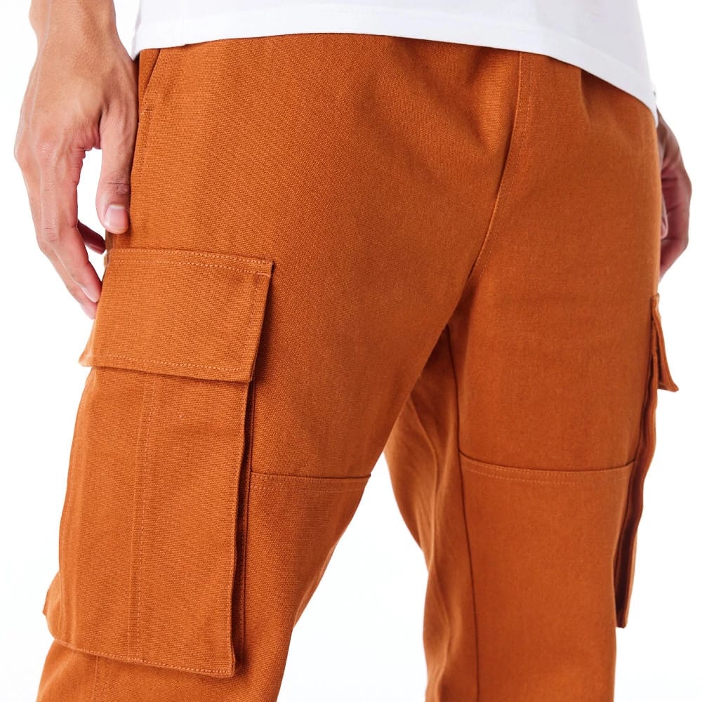 New Era Brown Cargo Trousers-kentox