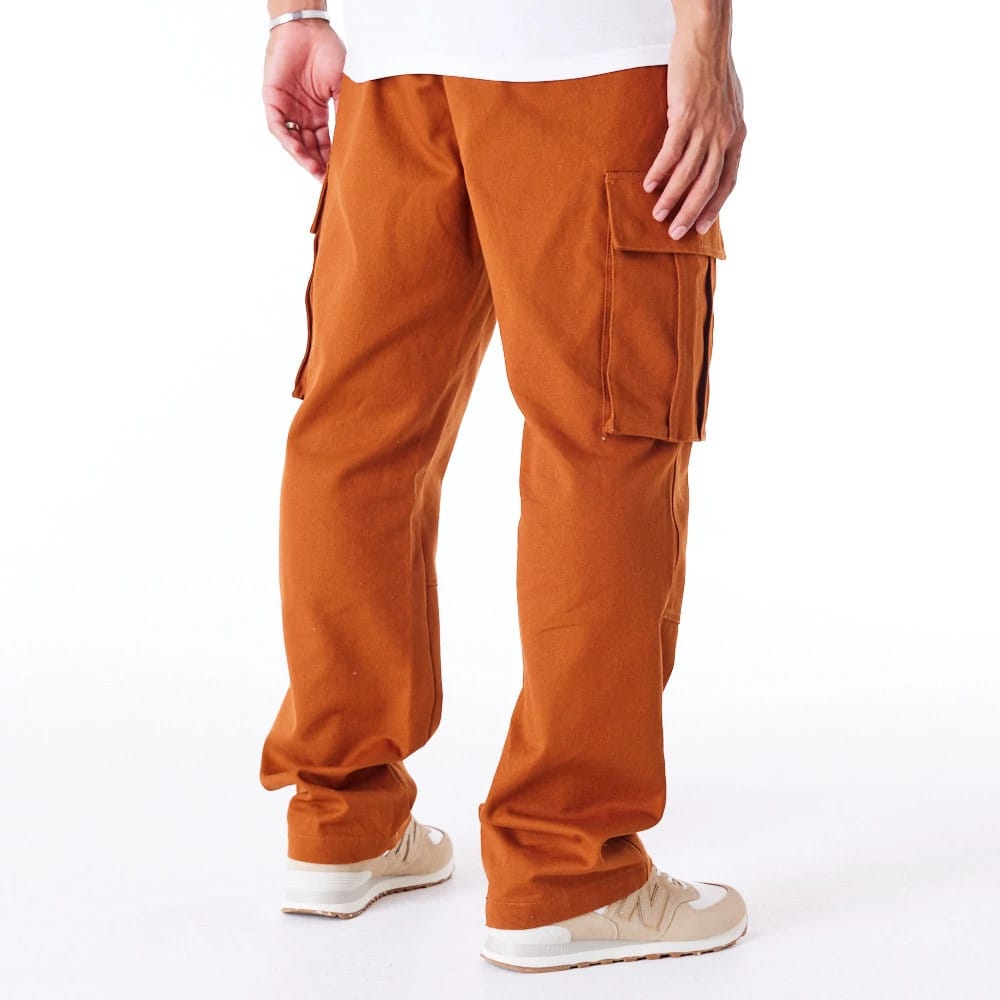 New Era Brown Cargo Trousers-kentox