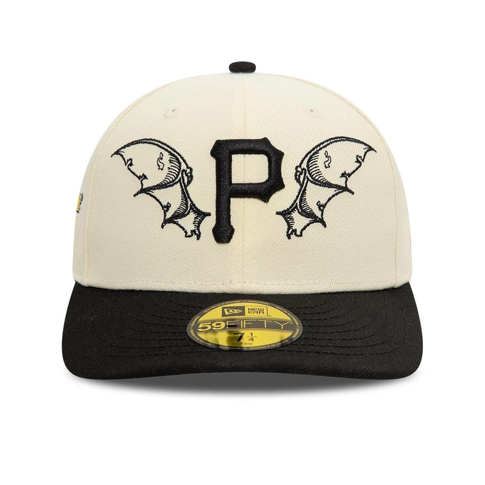 Pittsburgh Pirates MLB Team Wings Light Beige 59FIFTY Fitted Cap-kentox