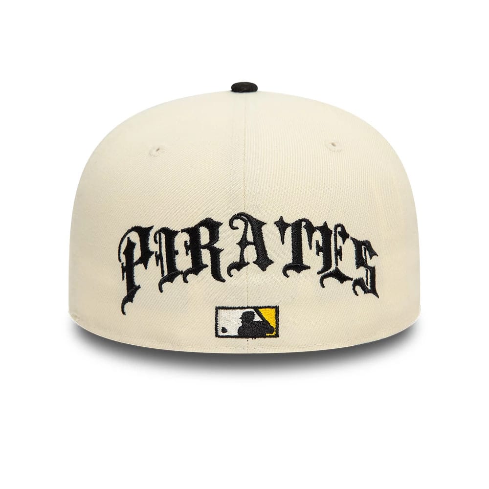 Pittsburgh Pirates MLB Team Wings Light Beige 59FIFTY Fitted Cap-kentox