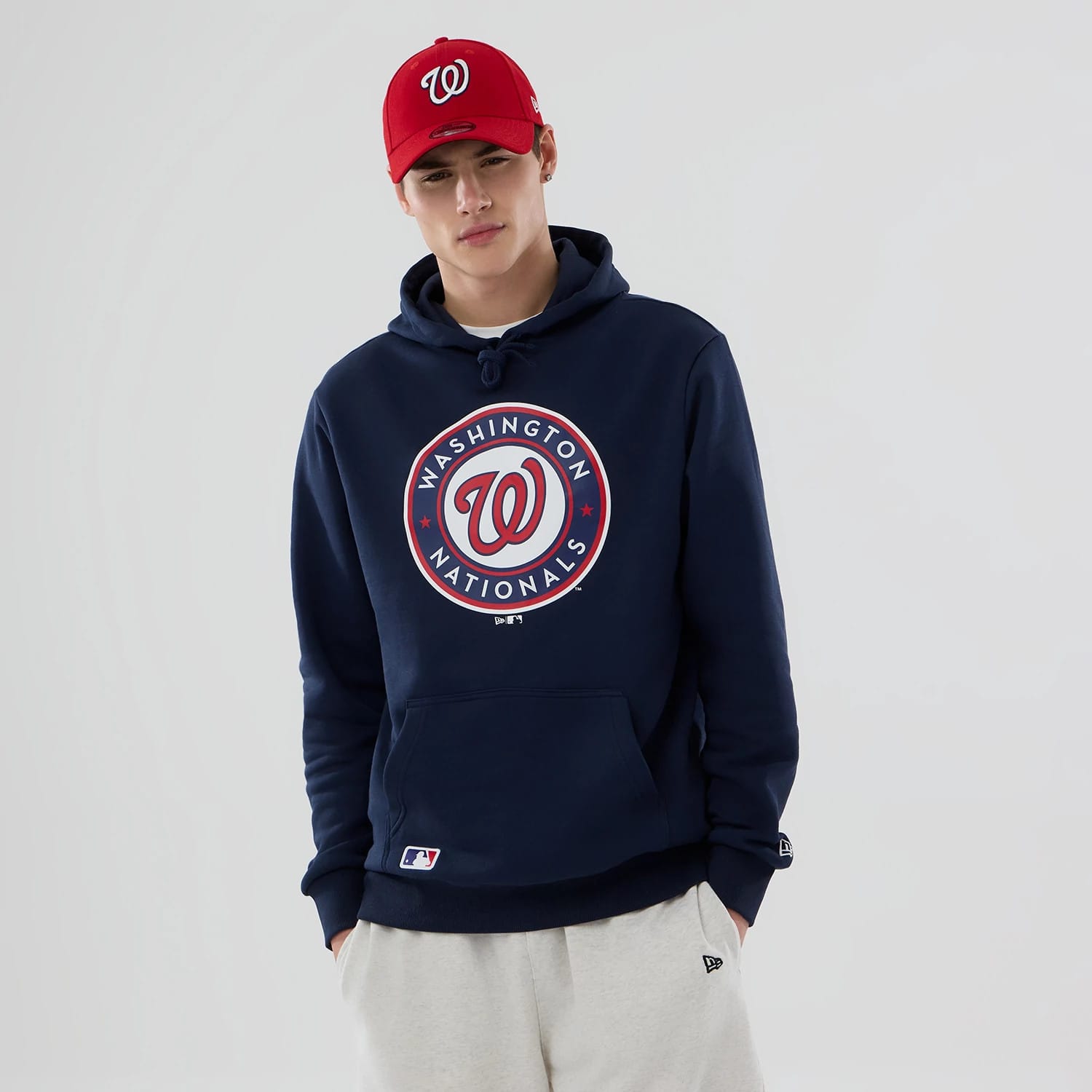 Washington Nationals MLB Dark Blue Pullover Hoodie-kentox