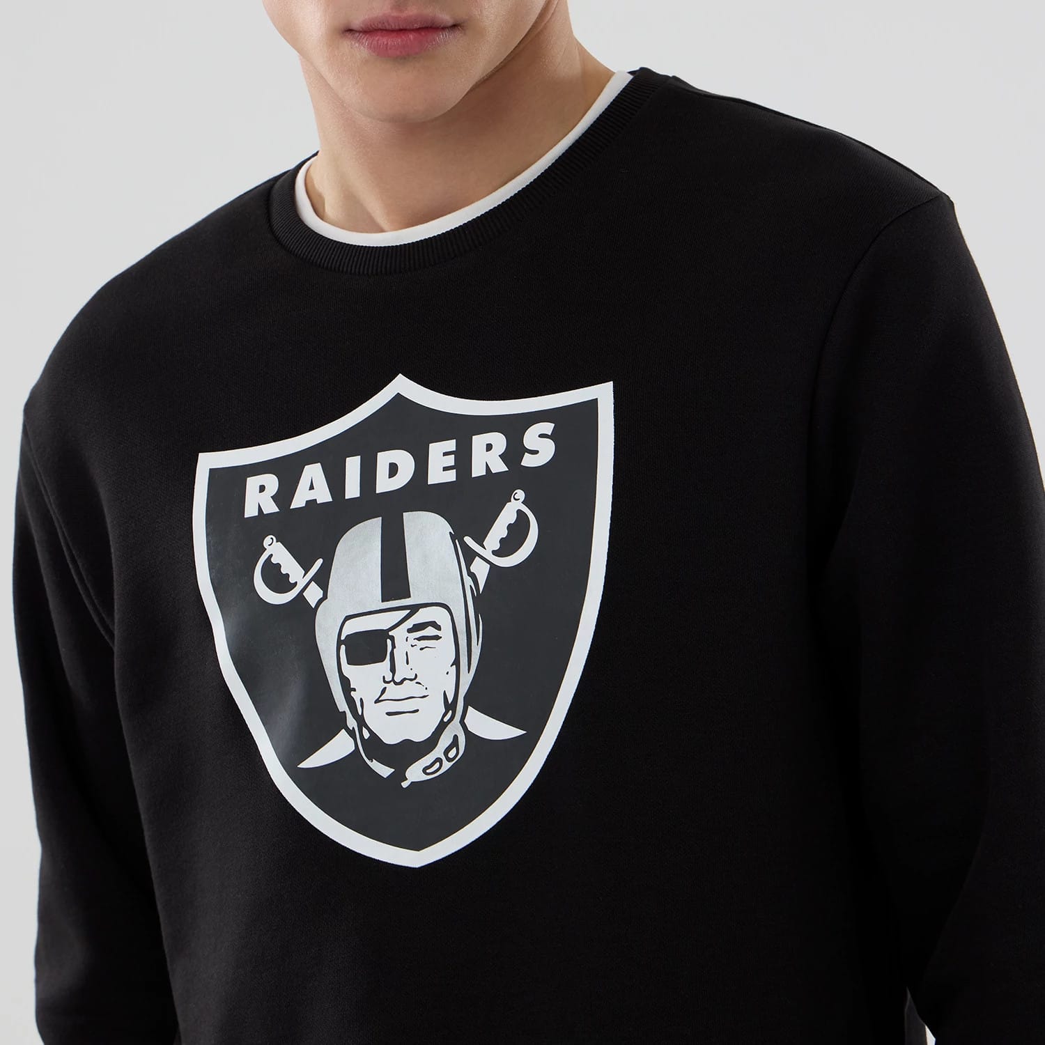 Las Vegas Raiders NFL Black Crew Neck Sweater-kentox