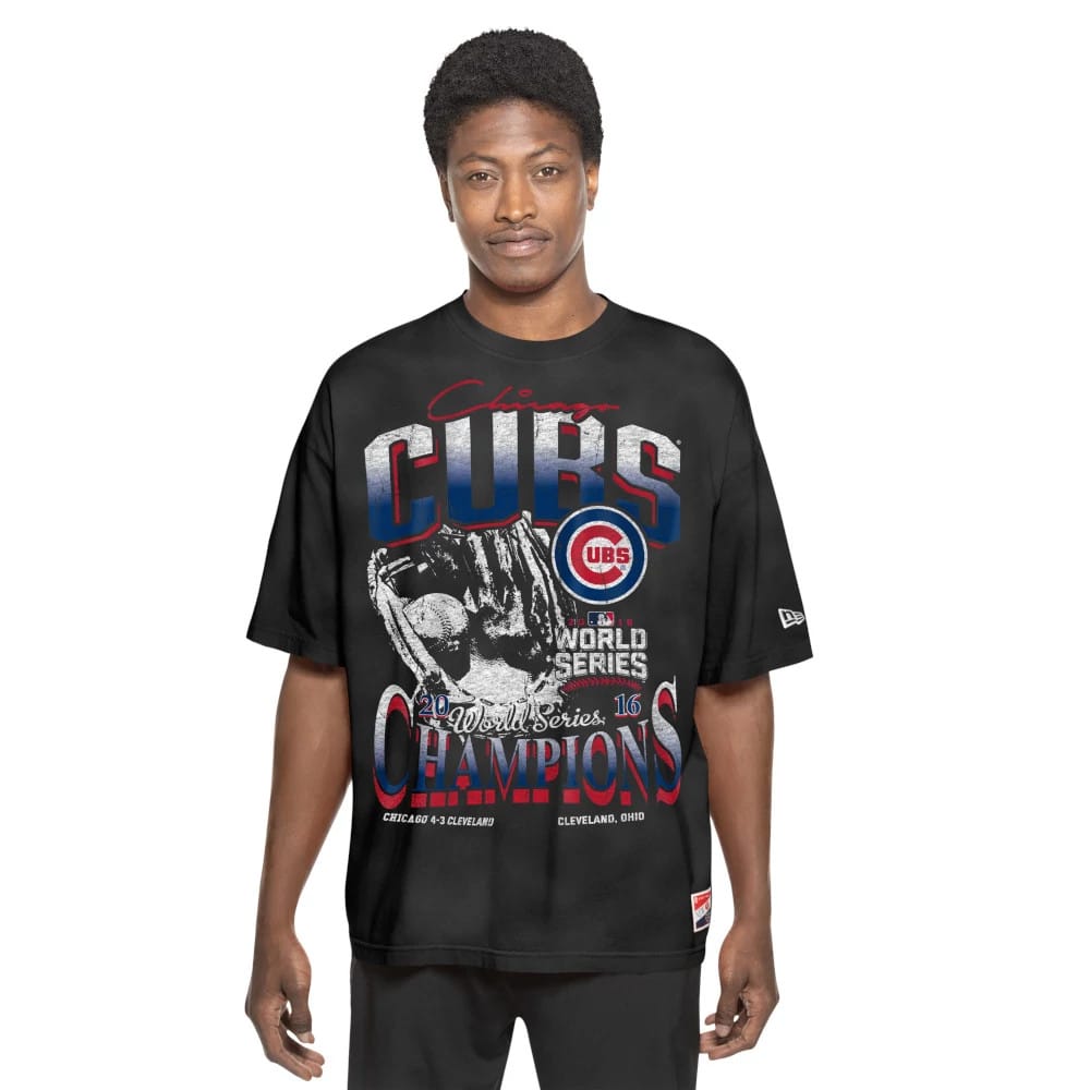 Chicago Cubs Sport Classic Black T-Shirt-kentox