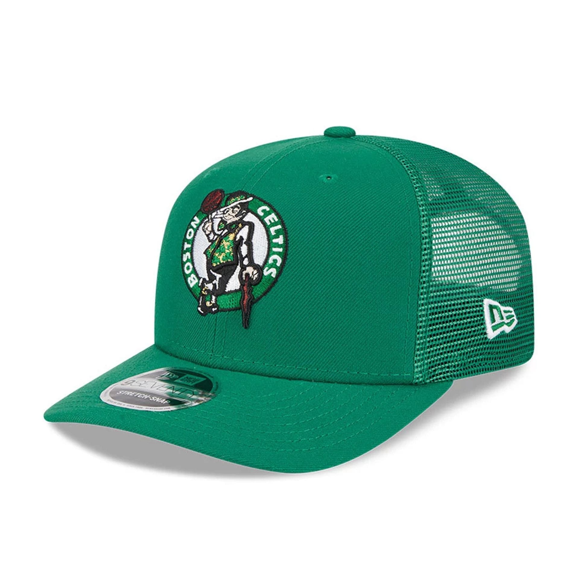 Boston Celtics NBA Evergreen Green 9SEVENTY Stretch Snap Adjustable Cap-kentox