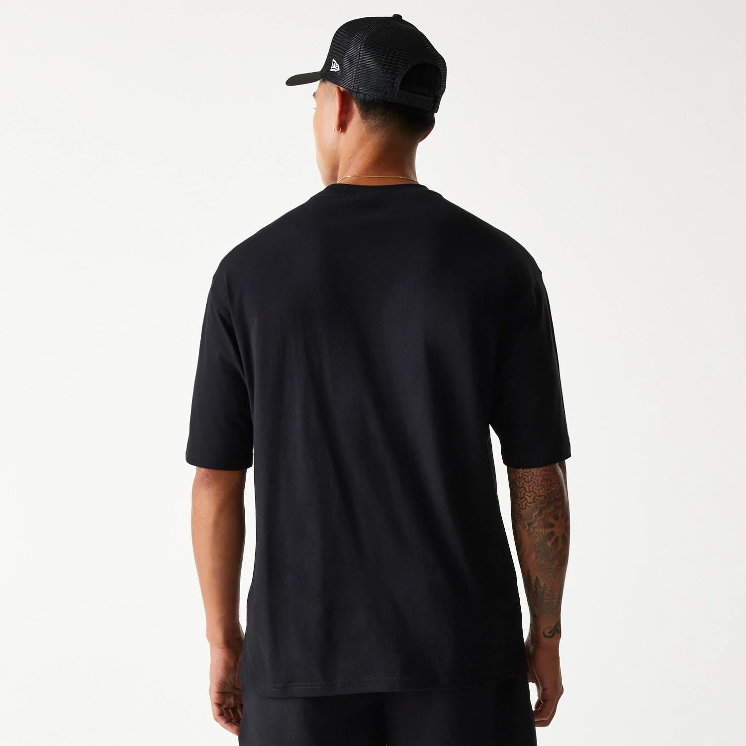 Chicago Bulls NBA Team Graphic Black Oversized T-Shirt-kentox