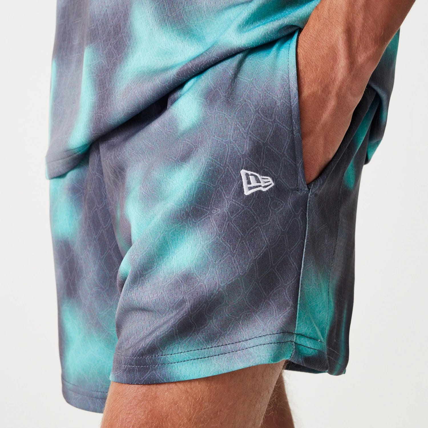 Chicago Bulls NBA All Over Print Green Shorts-kentox