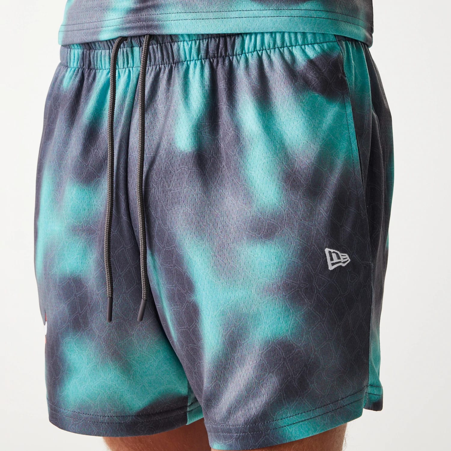 Chicago Bulls NBA All Over Print Green Shorts-kentox