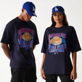 LA Dodgers MLB World Series Navy Oversized T-Shirt-kentox