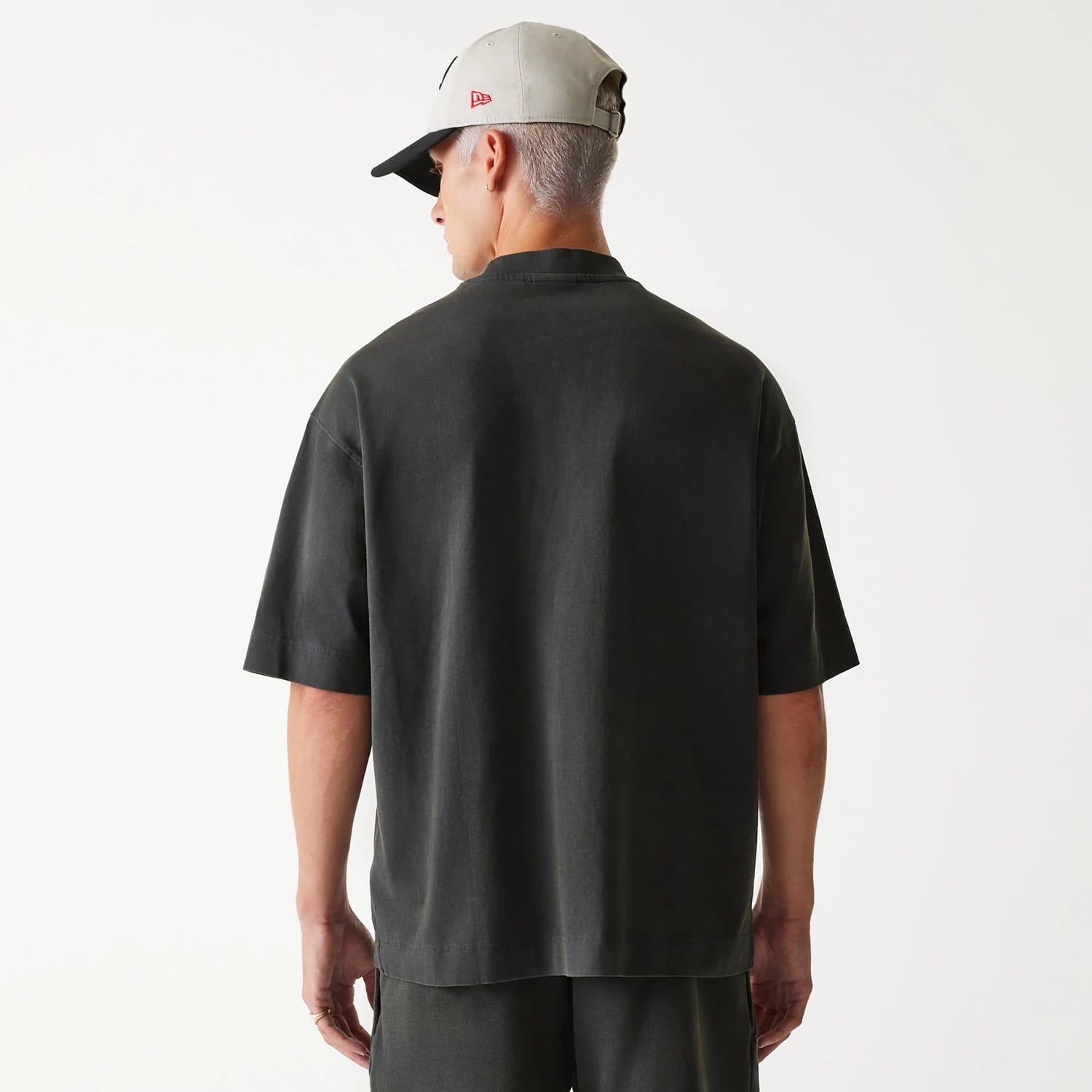 Chicago Bulls NBA Washed Grey Box T-Shirt-kentox