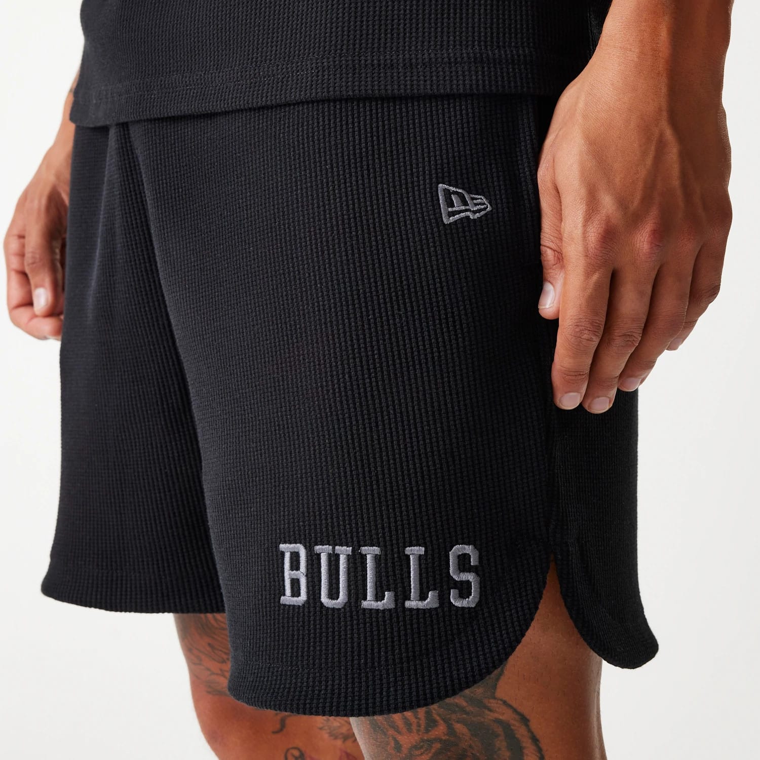Chicago Bulls NBA Waffle Black Shorts-kentox