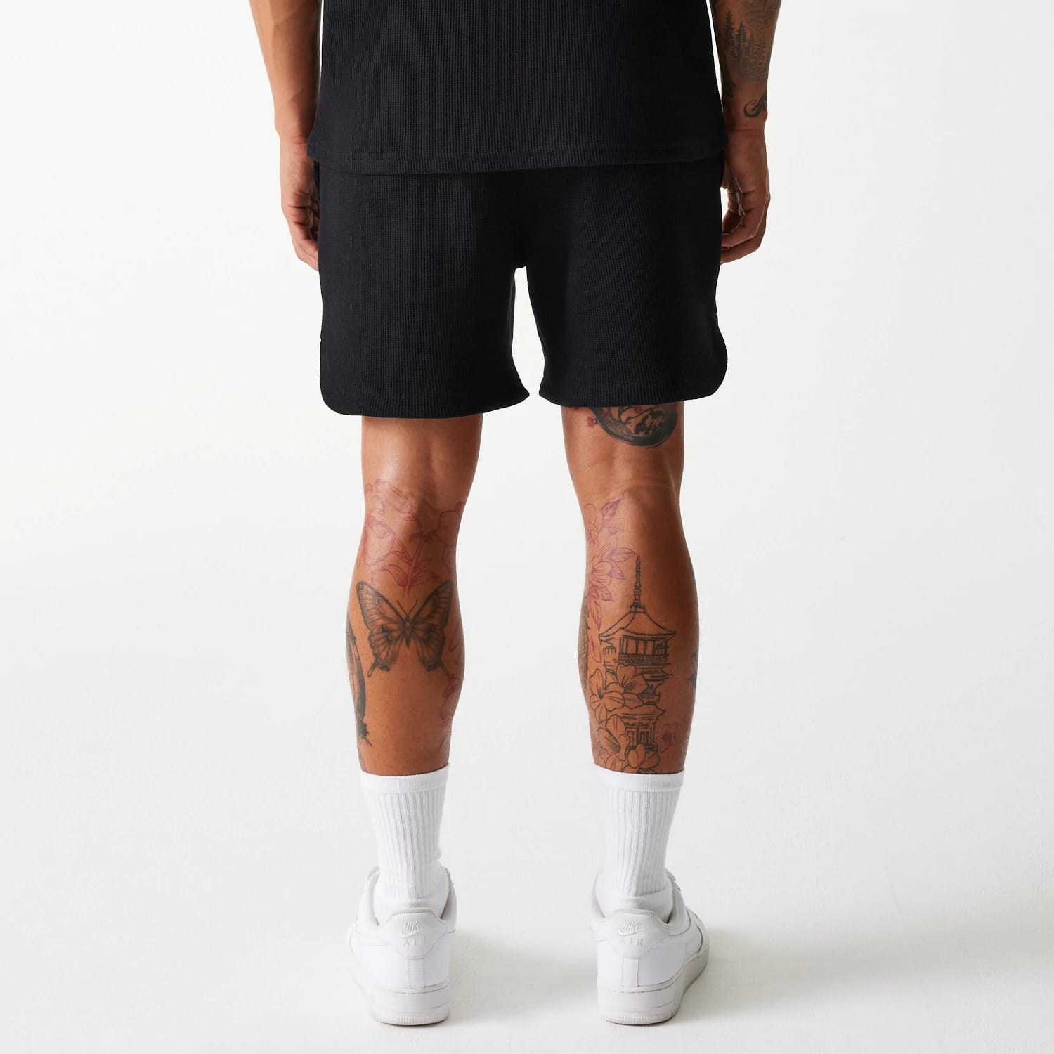 Chicago Bulls NBA Waffle Black Shorts-kentox