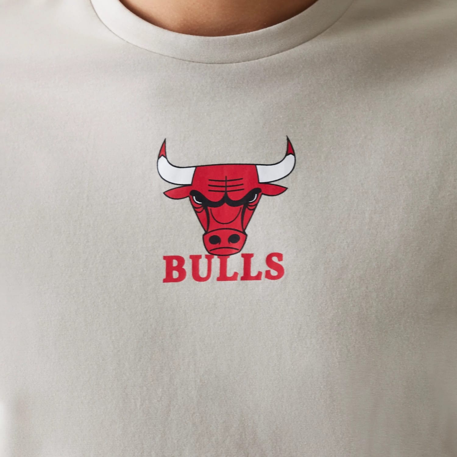 Chicago Bulls NBA Logo Cream T-Shirt-kentox