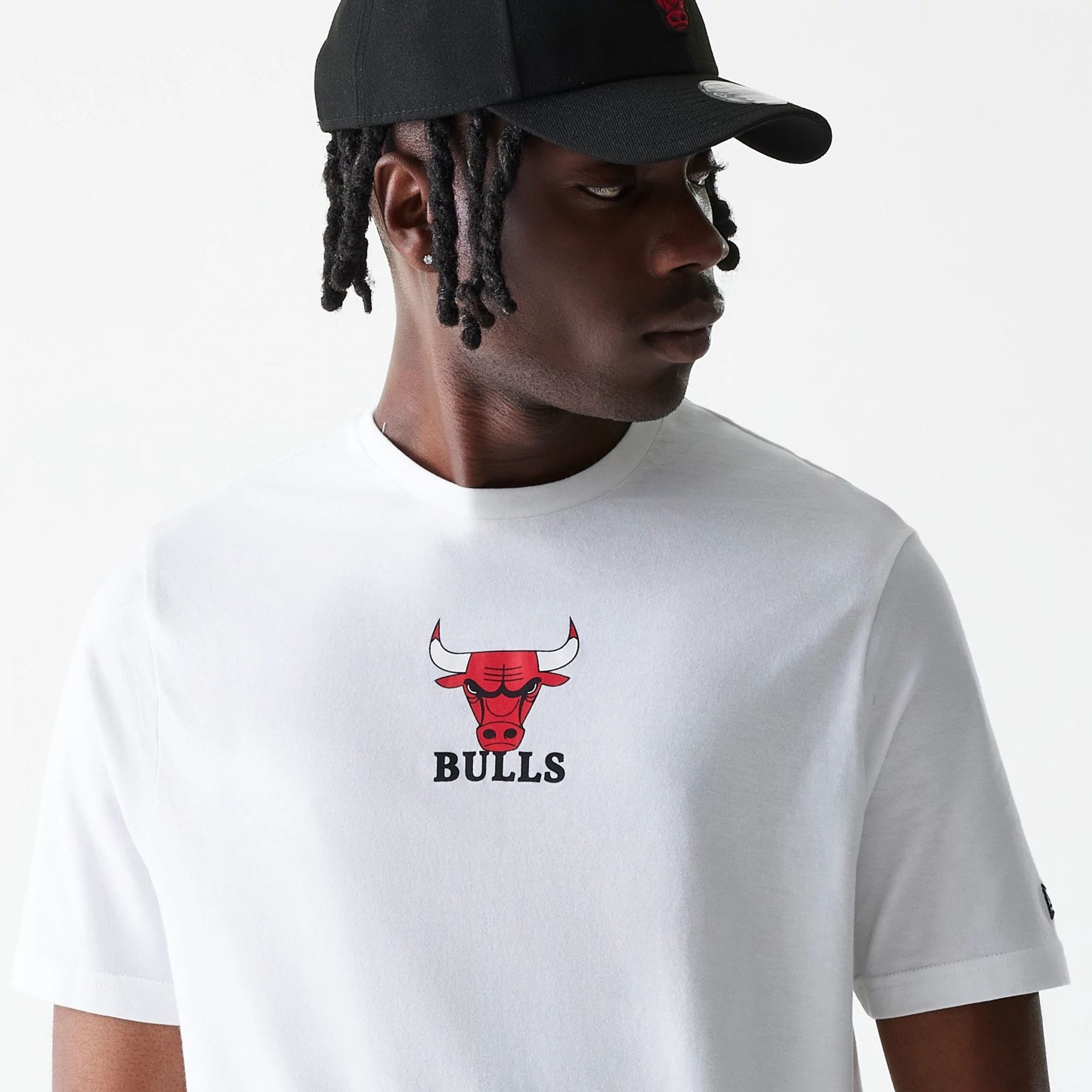 Chicago Bulls NBA Logo White T-Shirt-kentox