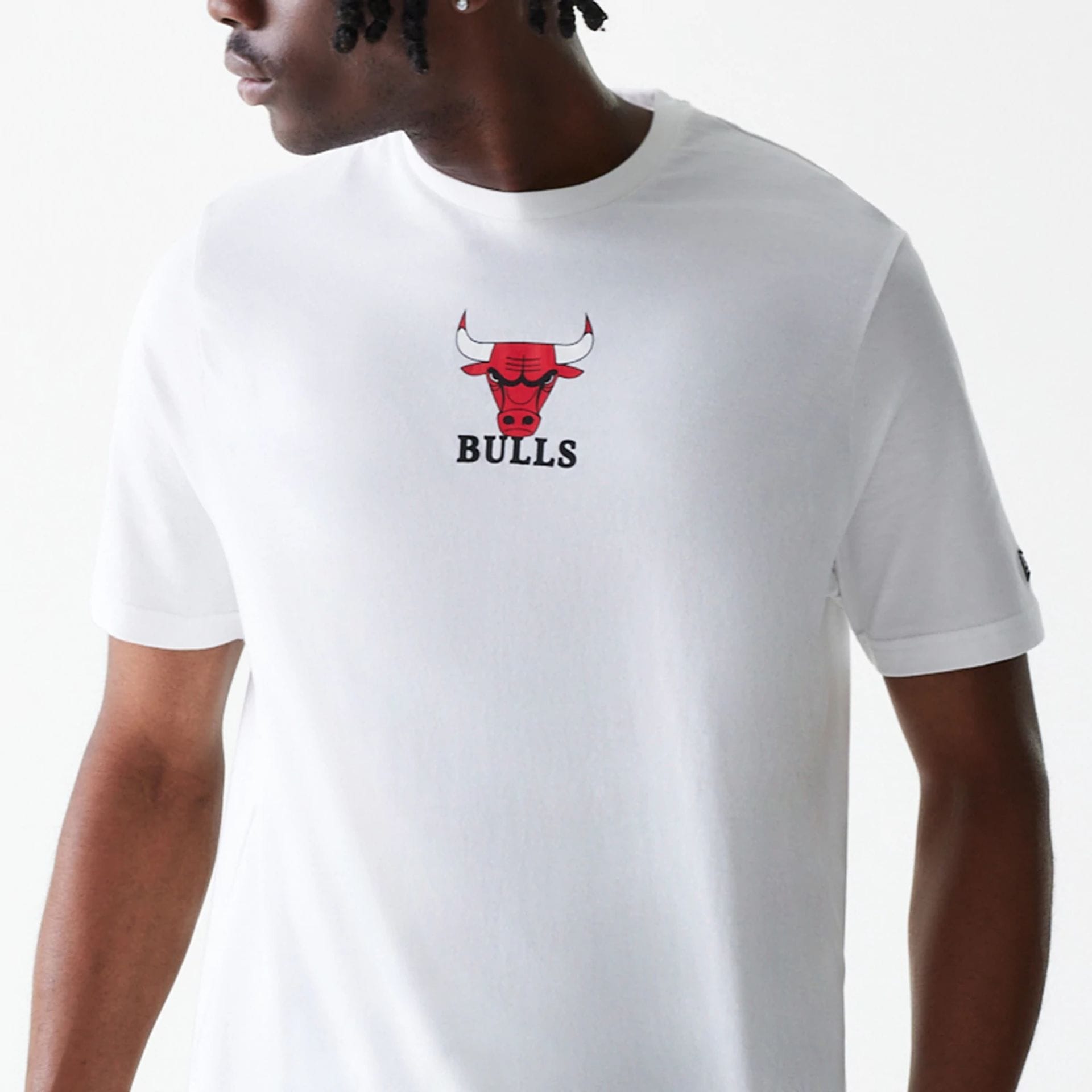 Chicago Bulls NBA Logo White T-Shirt-kentox