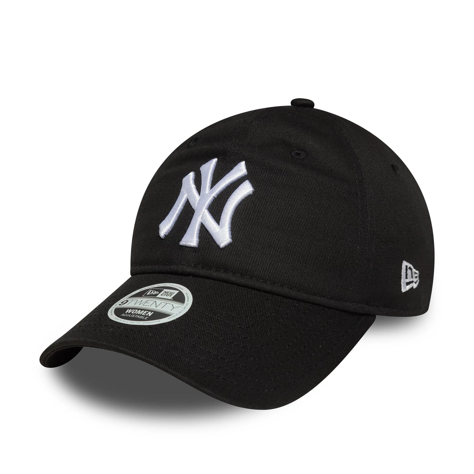 New York Yankees Womens MLB League Essential Black 9TWENTY Adjustable Cap-kentox