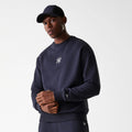 New York Yankees MLB League Essential French Terry Navy Crew Neck Sweater-kentox