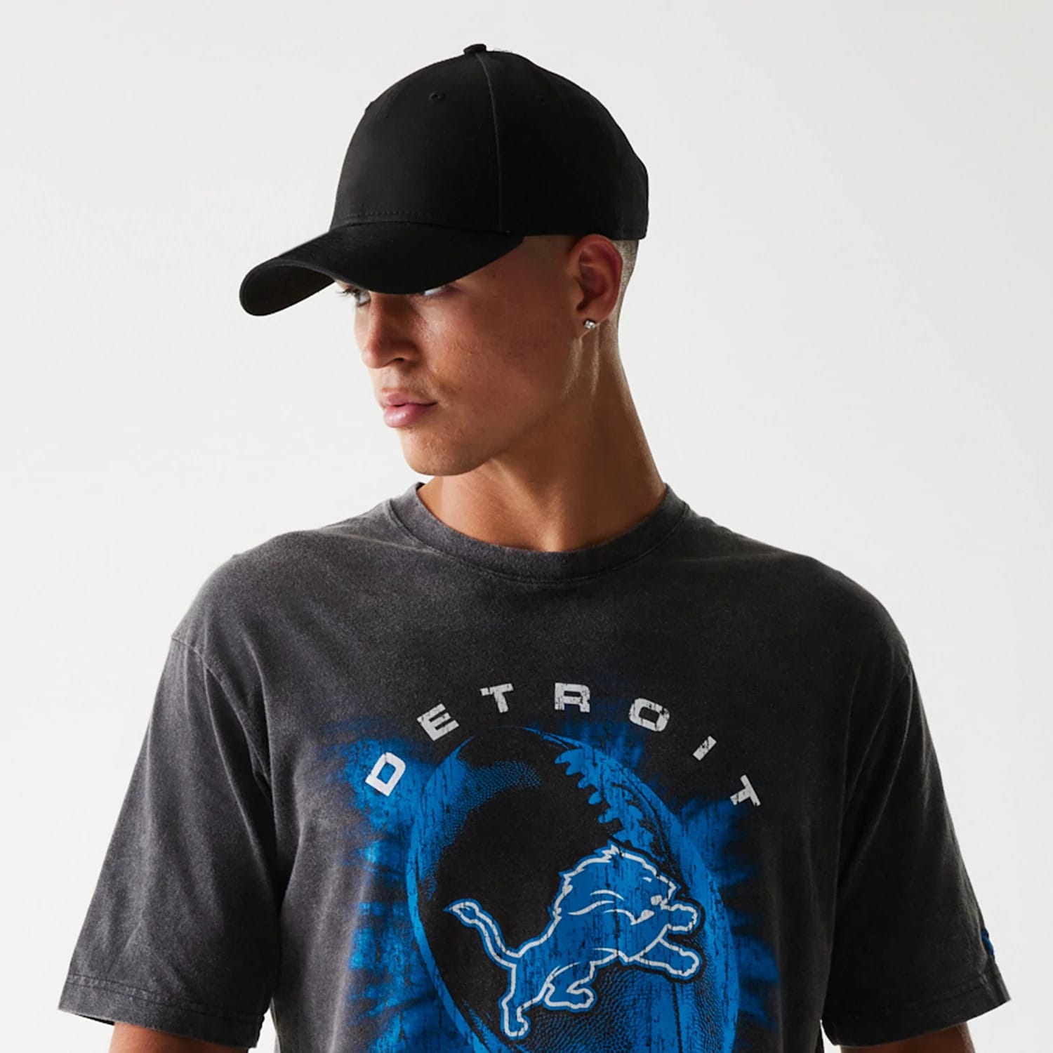 Detroit Lions NFL Sport Night Black T-Shirt-kentox